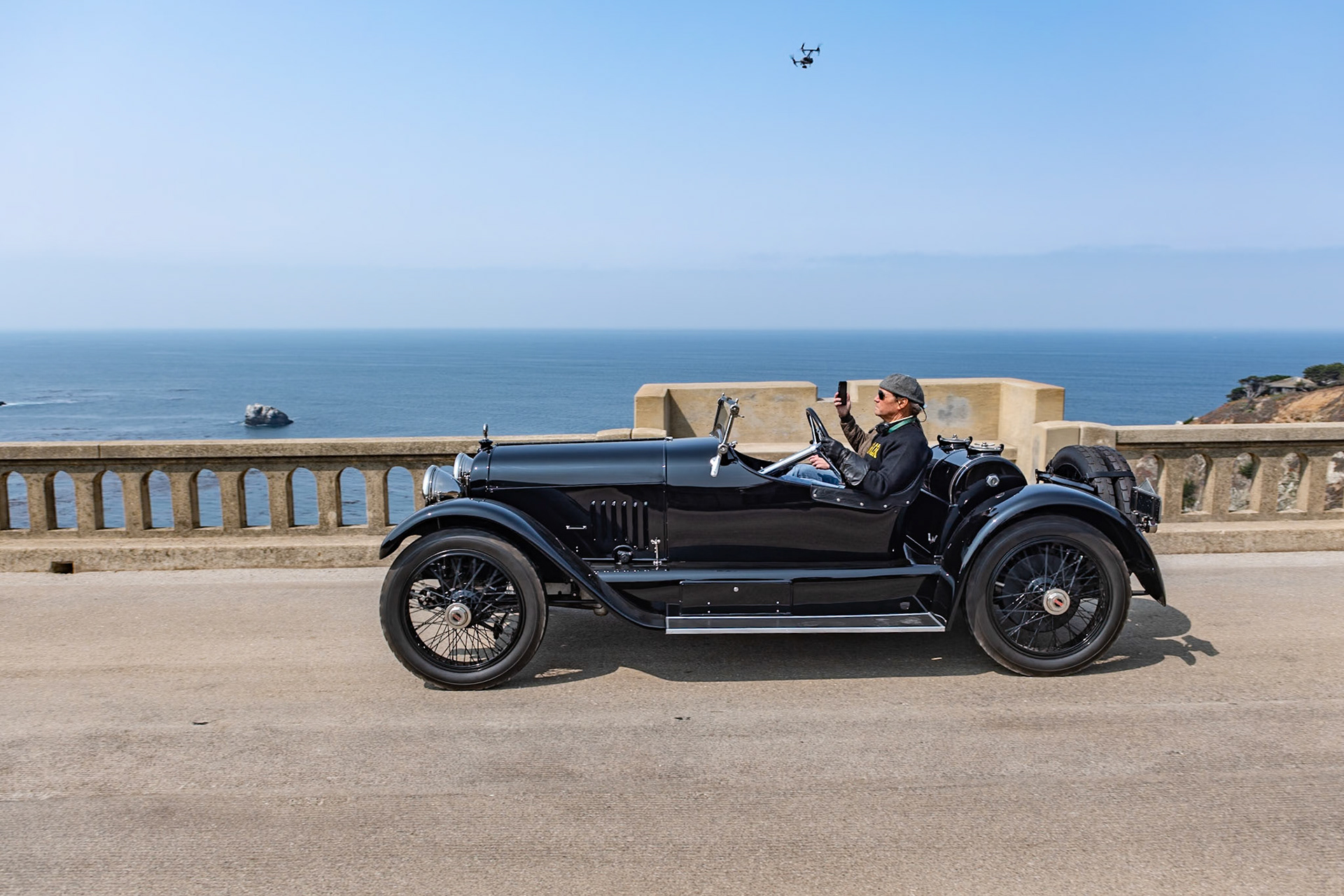 Mercer was world famous for the fast and agile automobiles it built before World War I. In 1915, after five years in business, the company introduced an all-new model, the L-head raceabout, which remained in production for nearly a decade and established itself as the foremost American speed machine of the Nickel Era. The Series 5 Raceabout was one of the fastest and most powerful automobiles on American roads. The car had an advanced long-stroke L-head 4-cylinder engine in a superbly engineered chassis with live-axle suspension and, eventually, four-wheel brakes. With its lightweight aluminum body, this gentleman’s sports car quickly gained a reputation as a potent competition car. Only a few dozen L-head Raceabouts were made, and they are very collectible today. Carefully restored, this example remains highly original having spent many years in the famous Paine Collection in Maine.