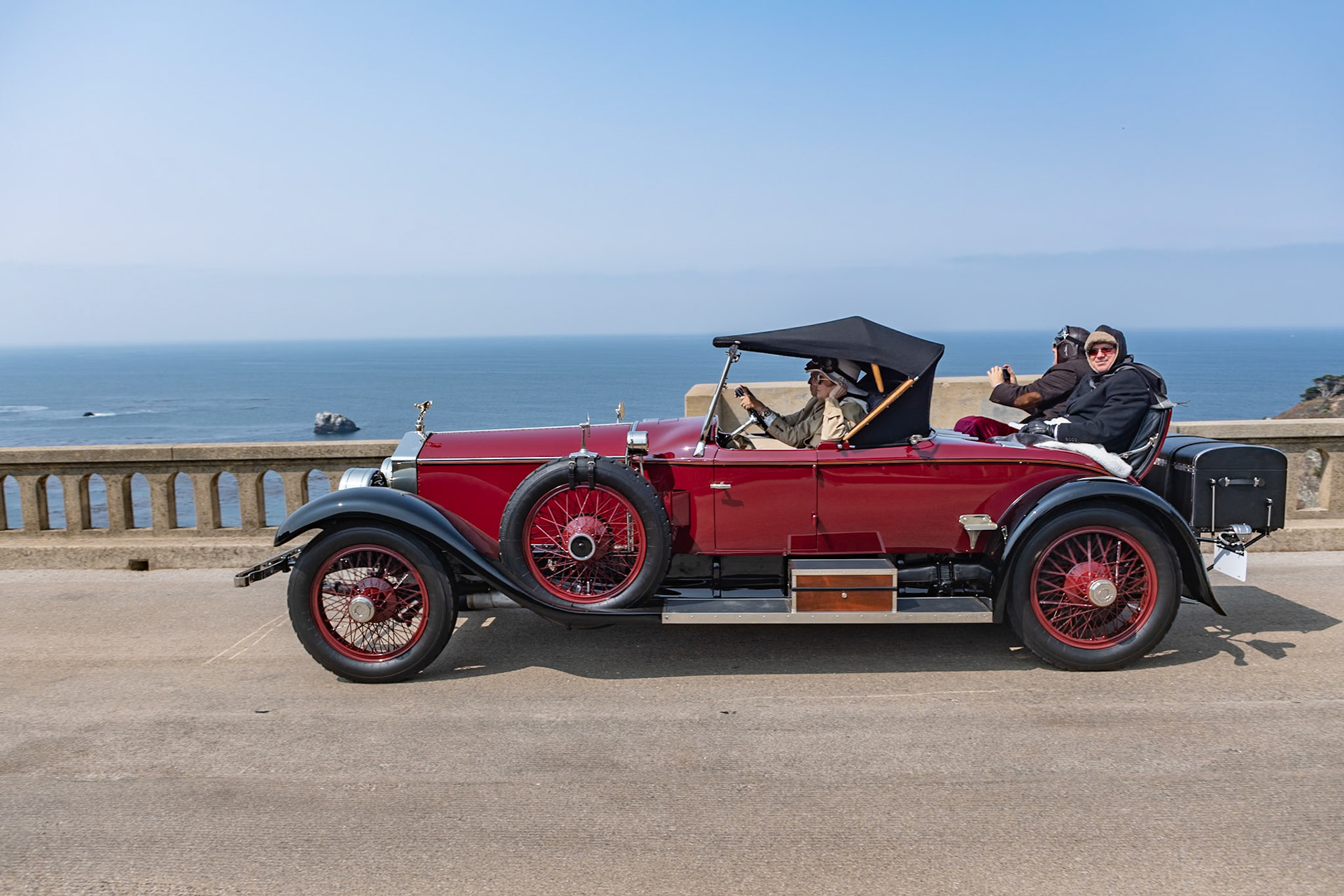 This Springfield-built Rolls-Royce 40/50 HP Silver Ghost, has a lightweight and sporty Piccadilly roadster body built for Rolls-Royce Custom Coachworks (RRCC) by the Merrimac Body Co., a subsidiary of the J. B. Judkins coachworks in Massachusetts. Merrimac built most of the open roadster and touring bodies for the Springfield factory—on both the Silver Ghost as well as the New Phantom chassis. This Piccadilly roadster (chassis 318XH) is one of 79 Ghosts bodied in this style. It was ordered by E. D. Gaither of Cincinnati, Ohio, in July 1923. In the 1950s it was owned by the collector Richard C. Paine Jr. and shown at his Seal Cove Automobile Museum. After several changes of ownership, the current owner purchased it earlier this year.