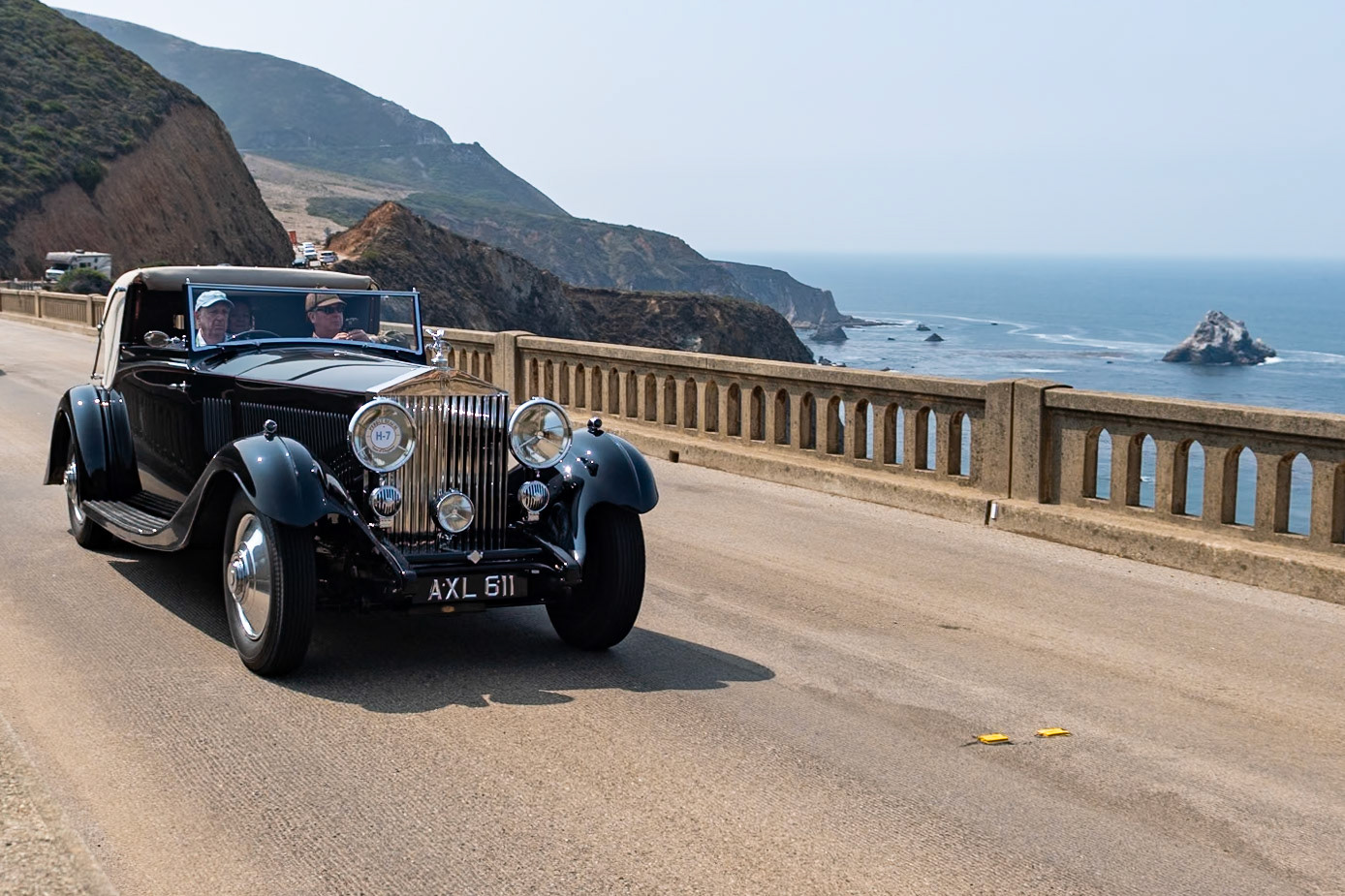 The Rolls-Royce Phantom II was the third and last of the Rolls-Royce 40/50 HP models, with an improved engine in an all-new and lower chassis. The engine was bolted directly to the 4-speed manual transmission, to which synchromesh was added after 1932. The Phantom II was designed with a 150-inch chassis, but a revised prototype was built on a 6-inch-shorter “Continental” chassis in 1930 and shown at the Biarritz Grand Concours d’Elegance, where it was awarded the Grand Prix d’Honneur. This car was the first of the PII Continental models, which proved popular with more adventurous drivers. This Phantom II (chassis 104PY) features a desirable 3-position Drophead Coupé body by H. J. Mulliner &amp; Co. Ordered by its first owner for long trips to Europe, it came to the United States in 1958. Its current owner acquired the car in 2016 and commissioned a full restoration.