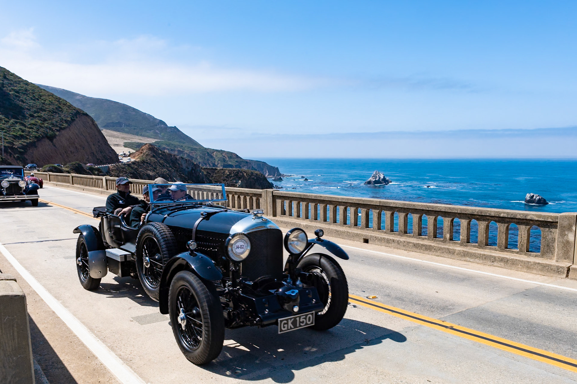 This car (chassis 3918) is one of the original 50 supercharged 4½ Litre “Blower” Bentleys. It is also one of just three Blowers built by Tim Birkin to Le Mans specifications, with extended bonnet, external Le Mans fuel tank, and team car instrument panel. The car was built for Billy Fiske, the Cresta Run Bob-Sleigh Champion. Fiske was also the first American to join the British RAF in 1939 and he tragically lost his life flying a Hurricane during the Battle of Britain. While in his possession, this car lapped Brooklands’ outer circuit at 121.4 mph. After Fiske, the car was in single ownership for 50 years before changing hands. It has recently undergone a complete restoration by Bentley expert Graham Moss, who reunited the car with its original engine and finished the body in the period-correct Rexine fabric.