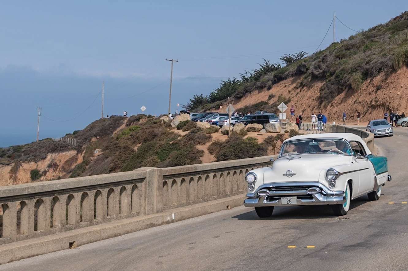 The Oldsmobile offering in the GM trio for 1953 was named the Fiesta, and it was the lowest production convertible of the three with just 458 examples built. Styling included the all-new General Motors wraparound windshield, special belt line dip and custom wheel treatments. The Fiesta sold for a whopping $5,717, over $2,500 more than the standard Oldsmobile 98 convertible. It was powered by Oldsmobile’s Rocket 303 cubic inch, V8 engine, which in its Fiesta configuration produced 185 horsepower. Special leather interiors and a full complement of accessories came as standard equipment, which made the Fiesta a very unique automobile. It is rarely seen today.
