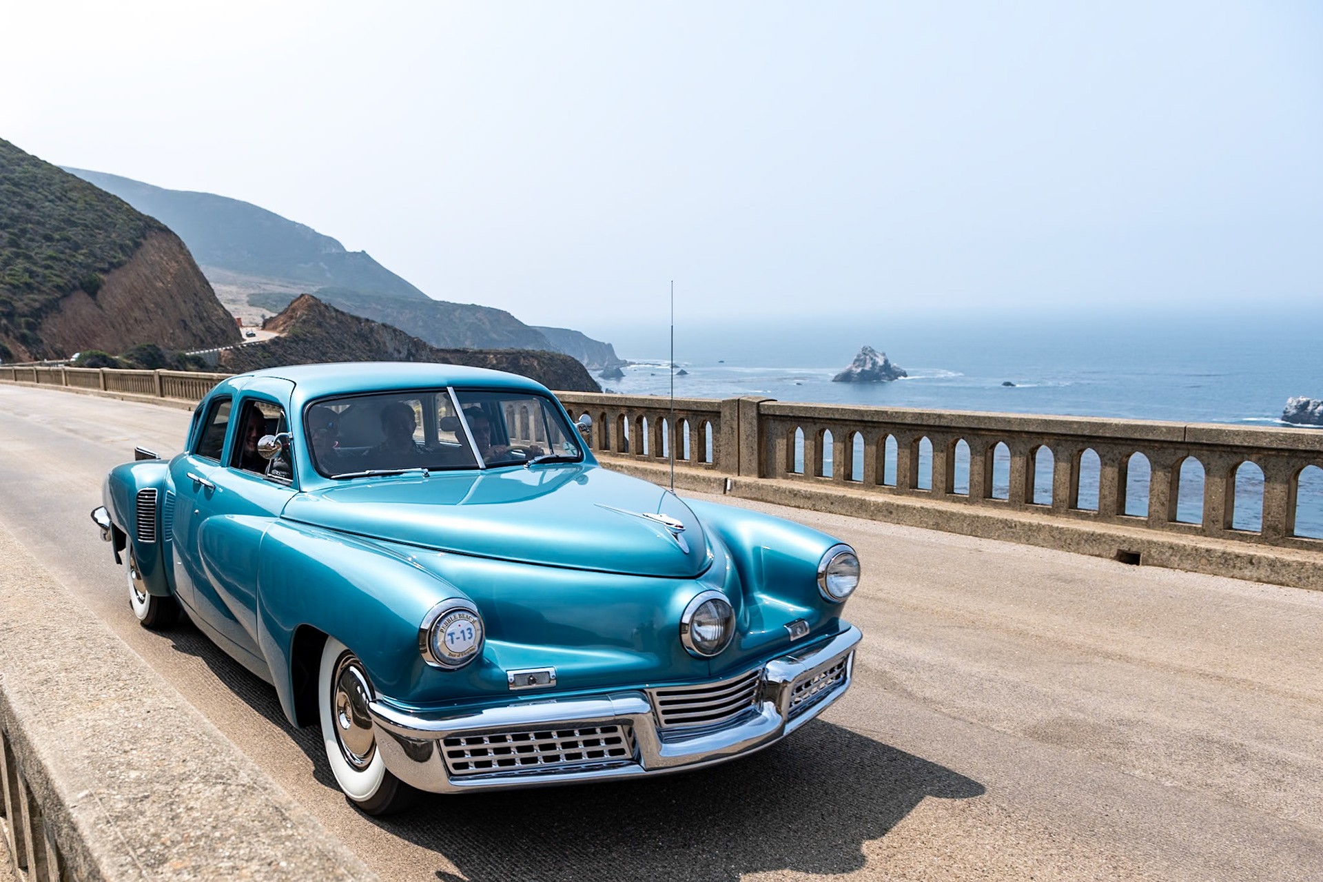 This Tucker 48 (chassis 1049) is one of the final Tuckers assembled at the Chicago factory before the company’s liquidation auction in 1950. It was the last example to be assembled there with the original engine. The car was exhibited in the “The Fabulous Tuckers” exhibition between 1952 and 1964 and in “Automobilorama” between 1967 and 1978. The car was restored in 2007 before it crossed the Atlantic and became the only Tucker to ever reside in the UK, where it stayed for nearly 10 years before returning to the United States.