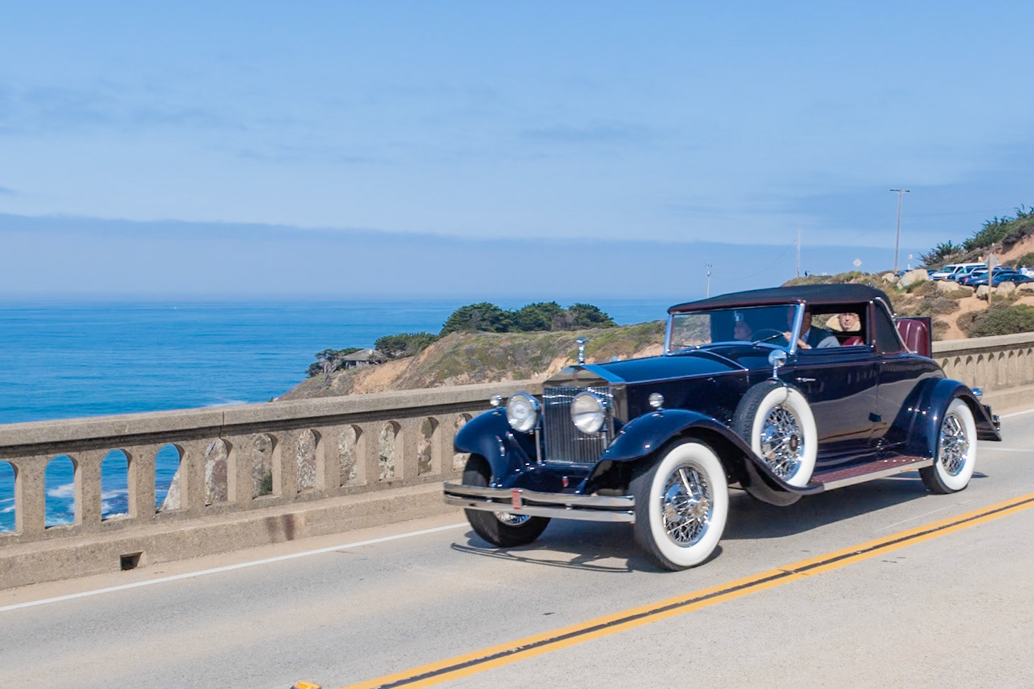 This Rolls-Royce Phantom I (chassis S317LR) was originally built in 1929 at the Springfield, Massachusetts, factory for a Mrs. J. Welz of Brooklyn, and it was first fitted with a formal Lonsdale-style limousine body by Brewster. Then, as was common in that era, rather than buying a new car a couple years later, Mrs. Welz had her Phantom re-bodied in 1932 with this Fleetwood-built convertible coupe originally designed for a V-16 Cadillac. At the same time the car was equipped with a Teleoptic rear indicator light and a Trilin combination rear light that are still with the car today. This thoroughly American Rolls-Royce has just been restored by its current owners after 15 years of happy ownership.