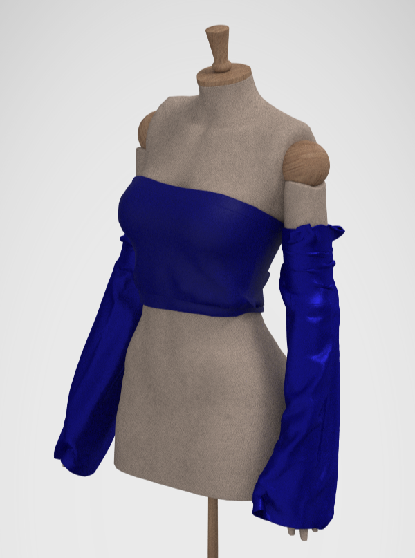 CLO 3D Render, side view.