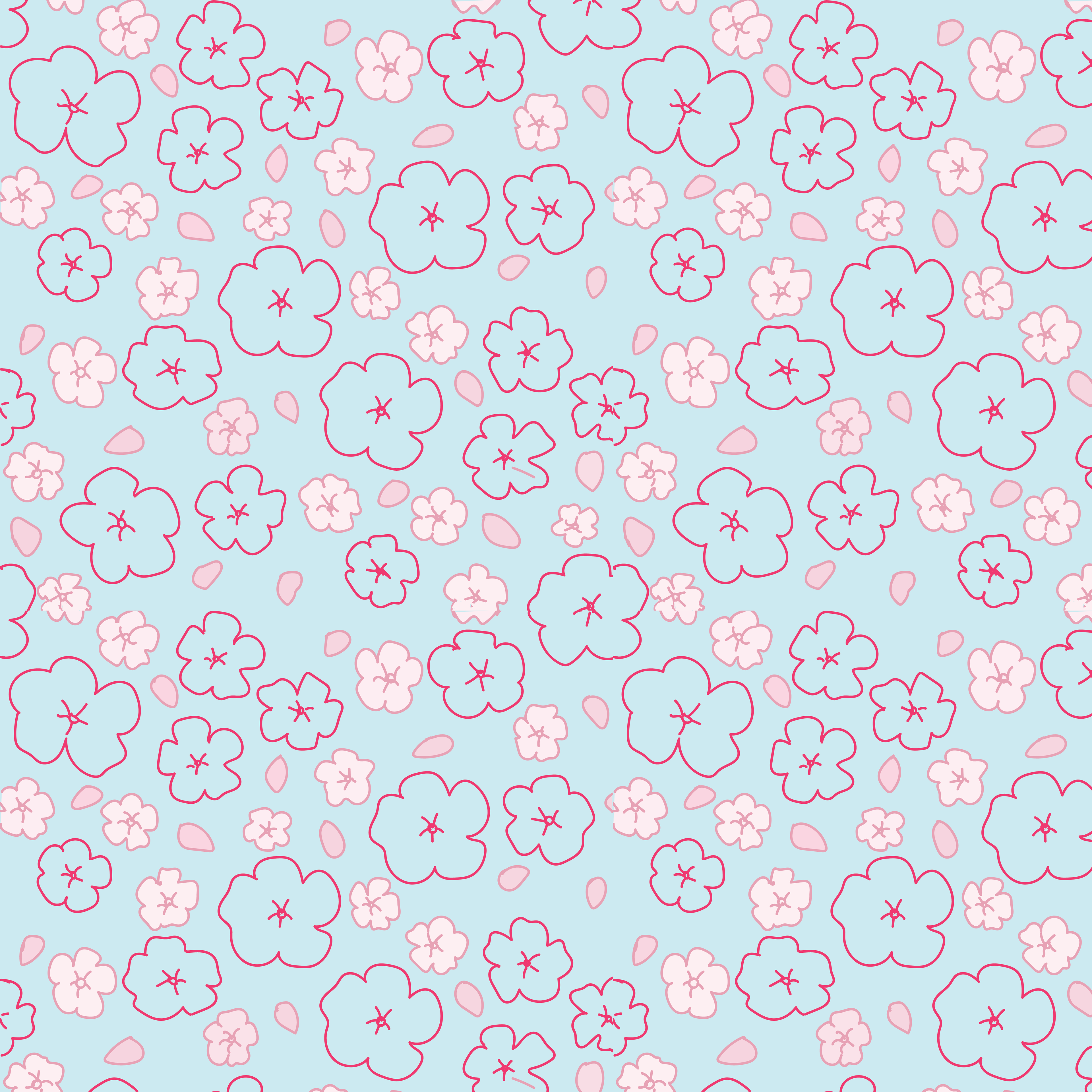 16"x16" straight repeat. Adobe Photoshop.