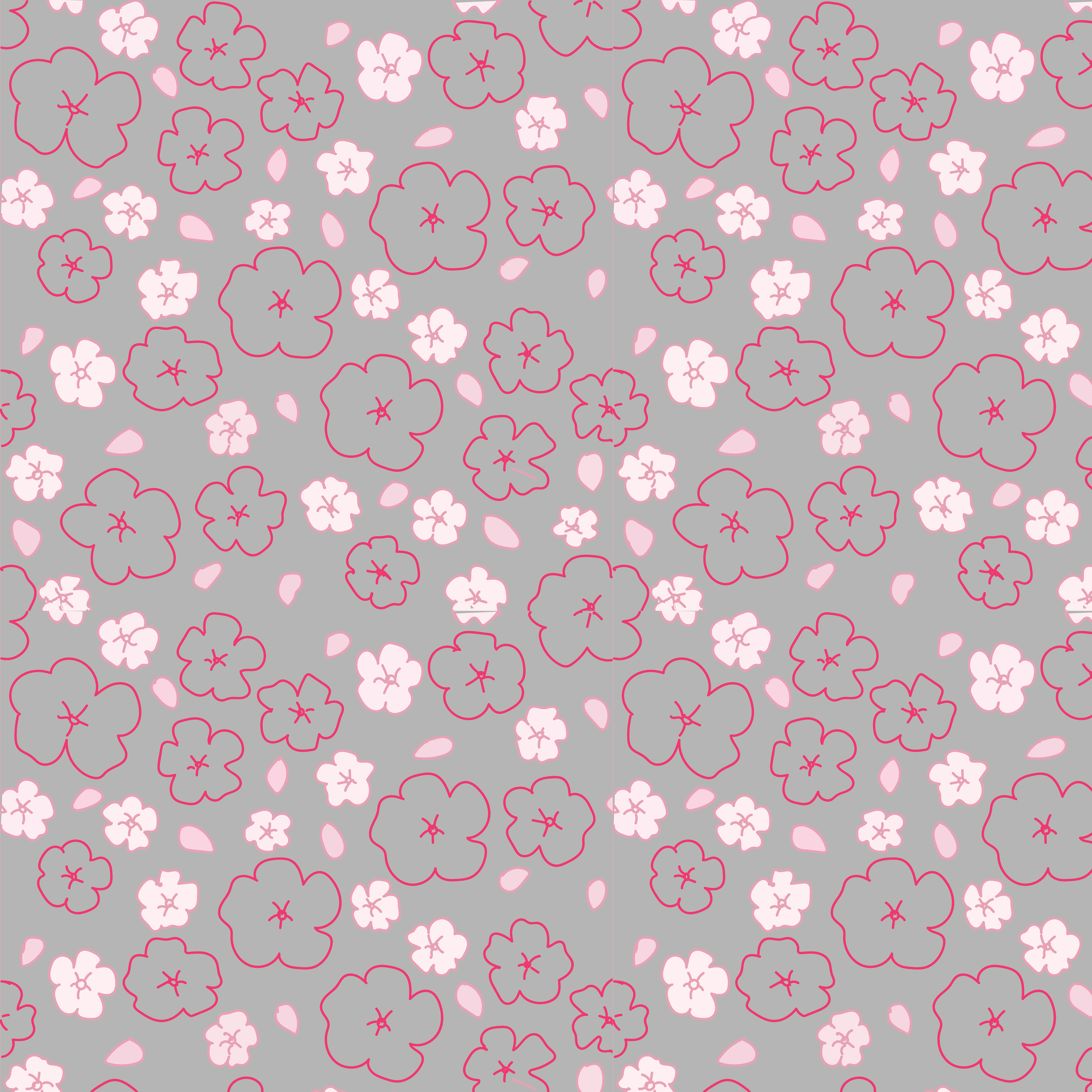 16"x16" straight repeat. Adobe Photoshop.