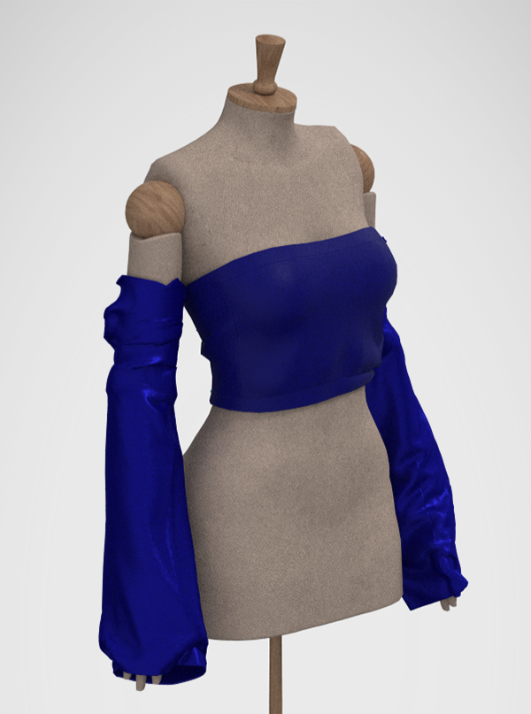 CLO 3D Render, side view.