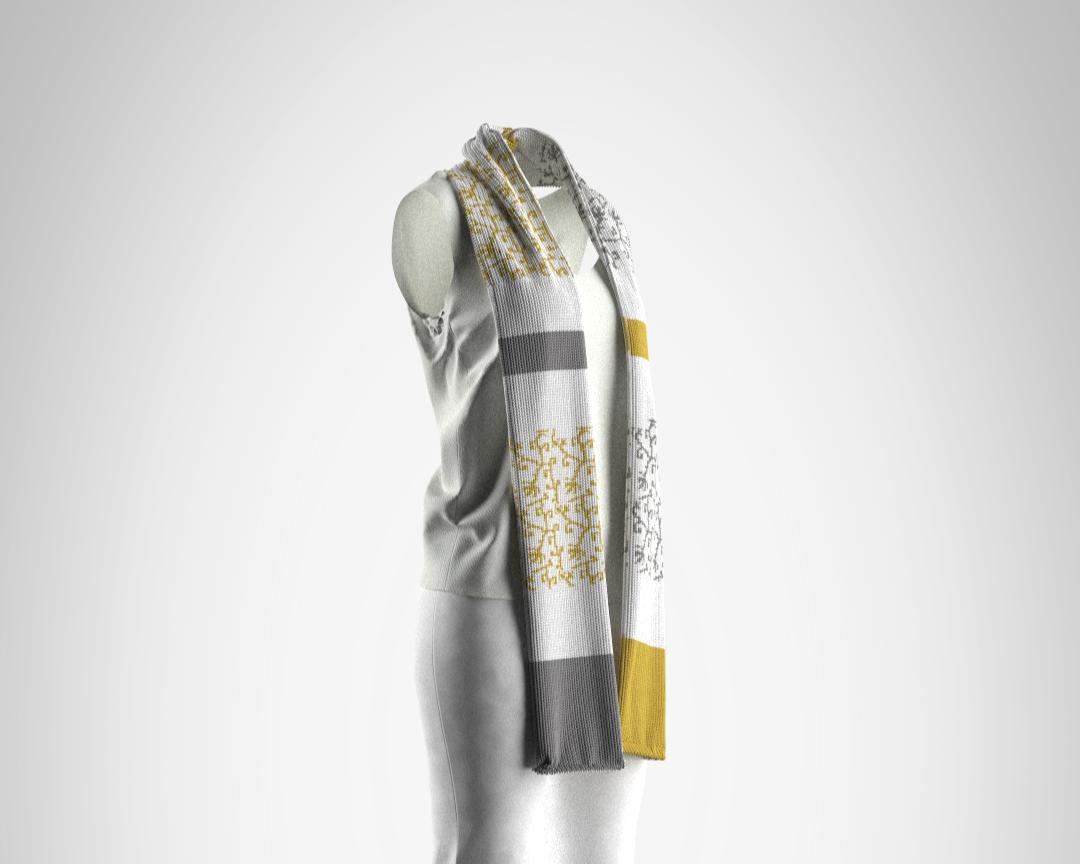 Constructed and rendered on CLO 3D, side view.