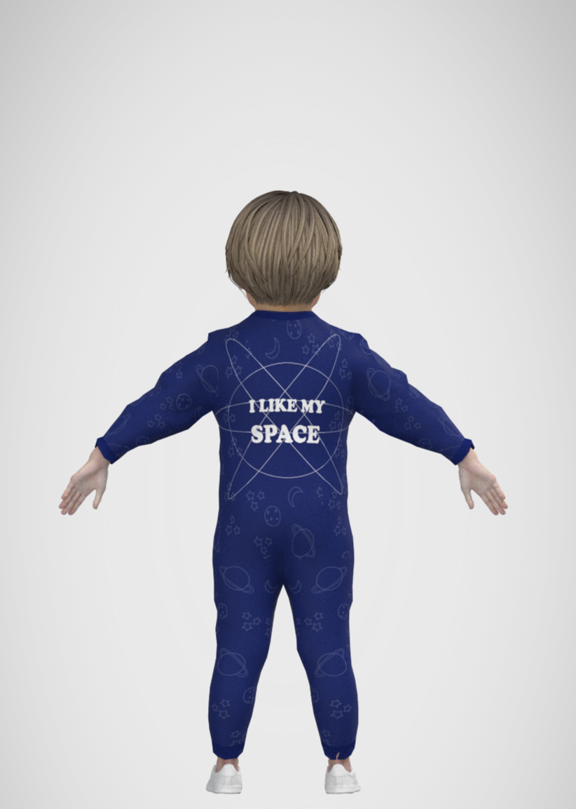 CLO 3D Render, back view.
