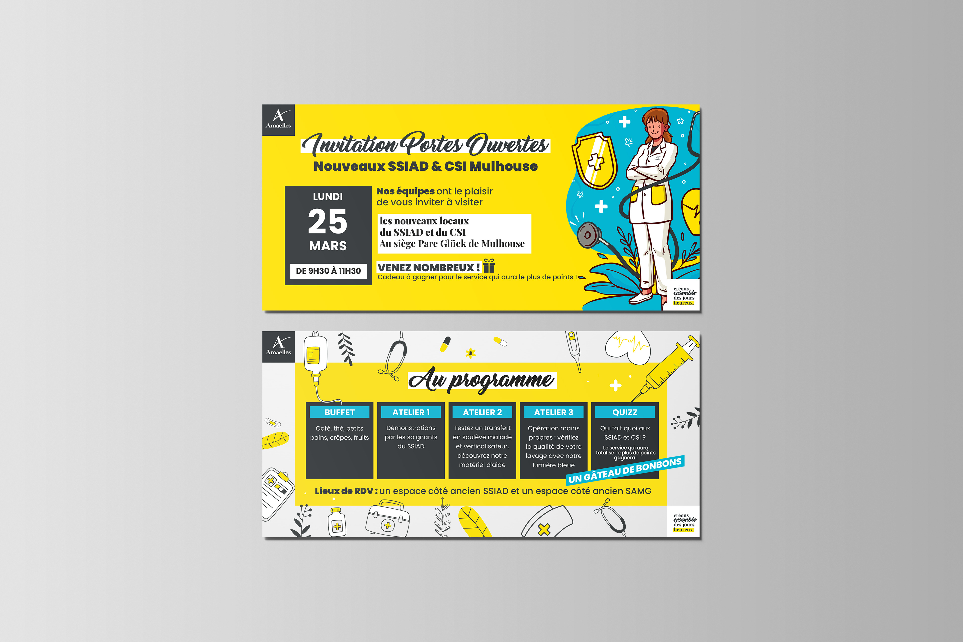 Carte invitation (interne) - Porte Ouverte