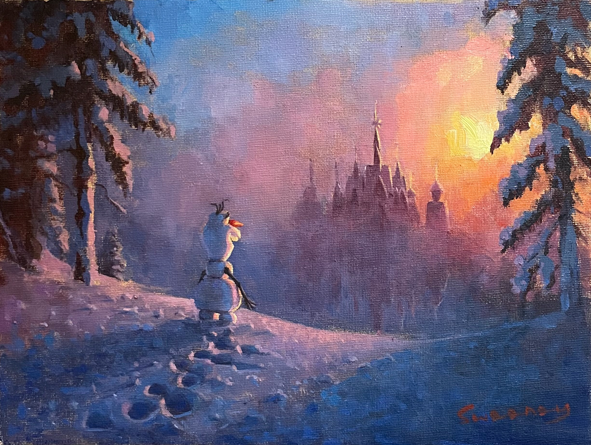 A glimpse of Arendelle ⛄️ 🏰 ❄️