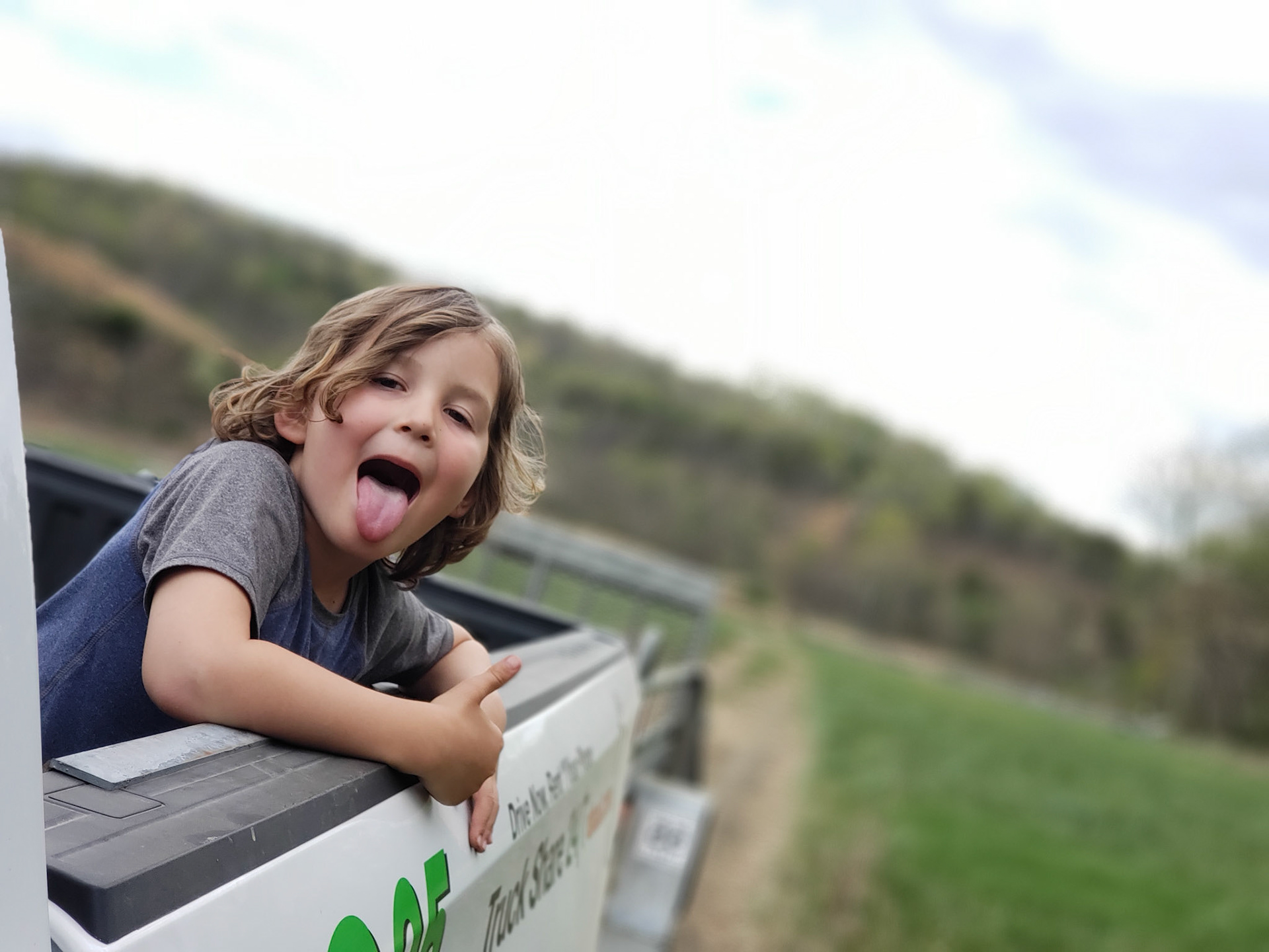 Riding in uhaul truck