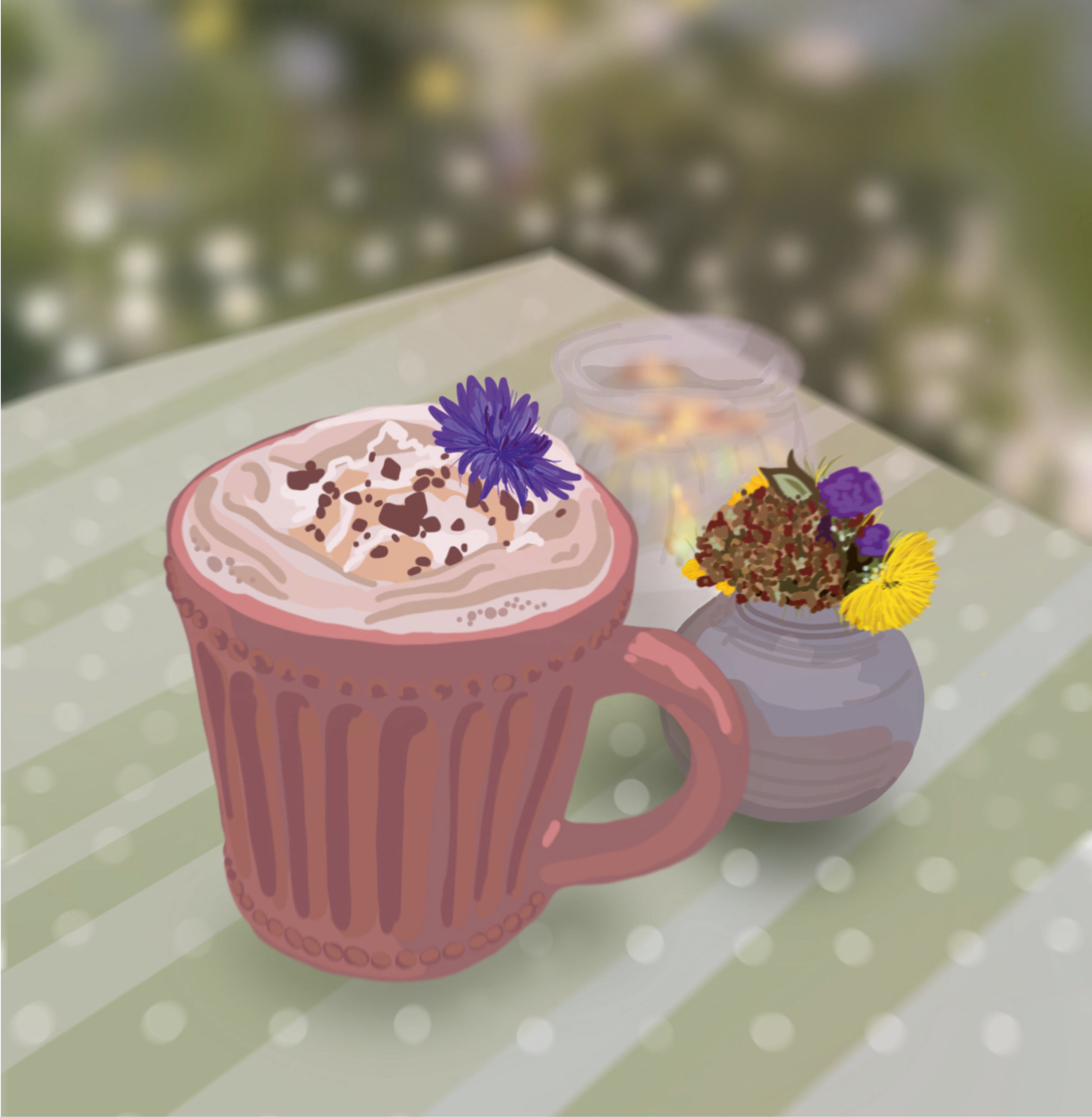 Illustration für das Hofcafe "Reise Reise" in Wustrow, by Tina Thalmann
