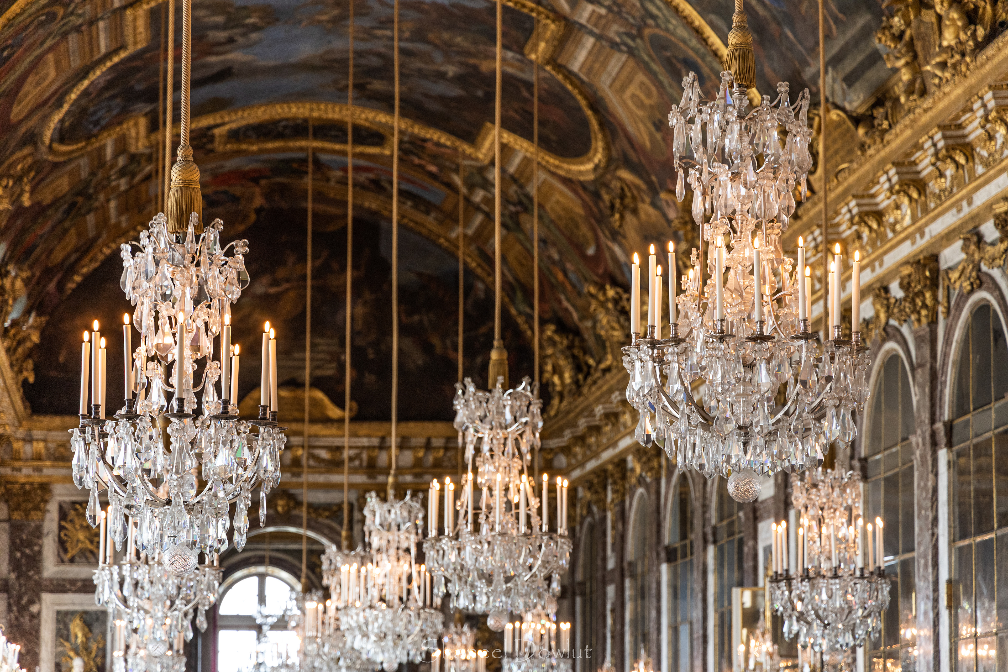 King Louis XIV, The Sun King, Palace of Versailles stock image