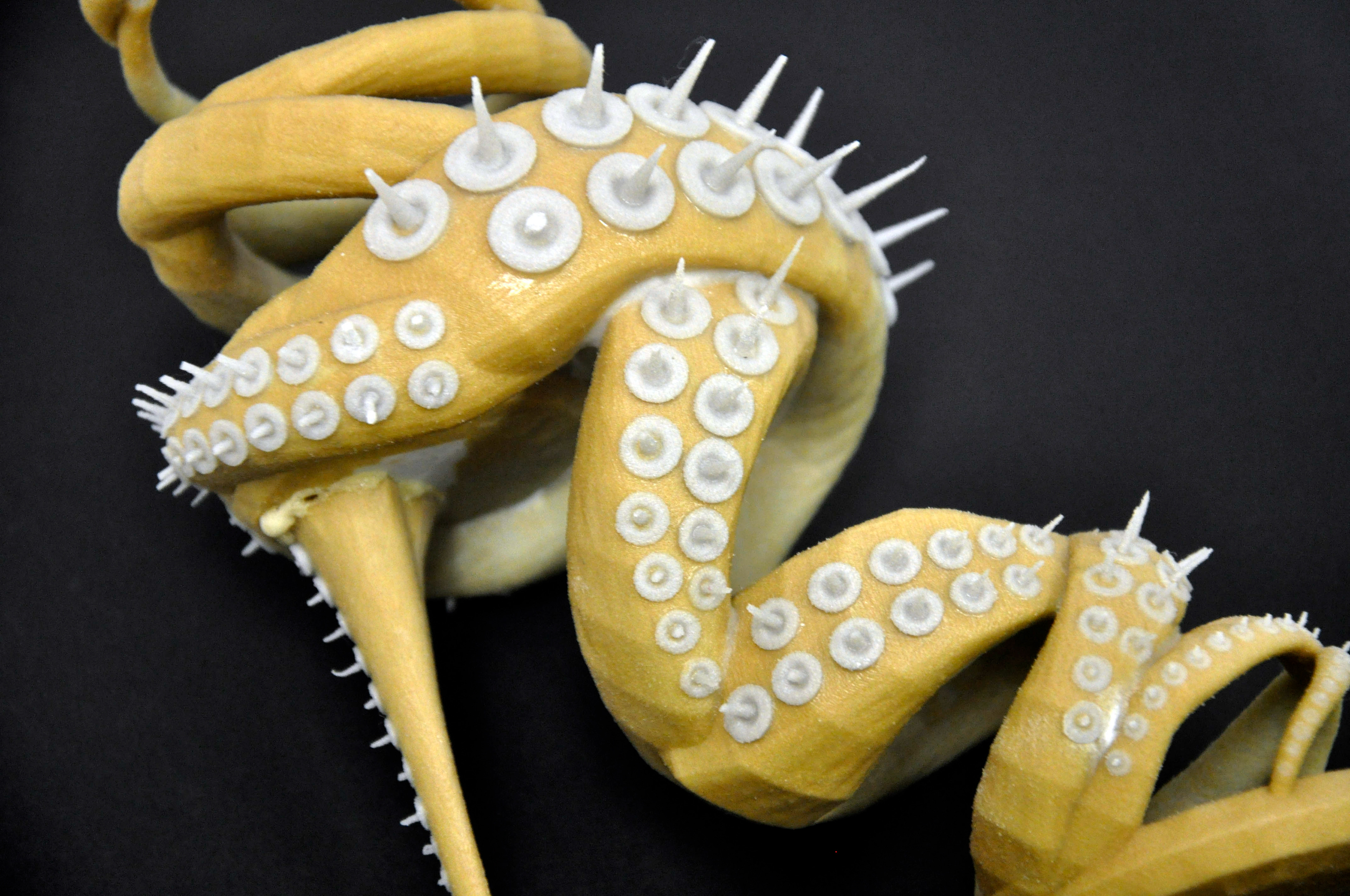 Created a 3D printed heel with Maya