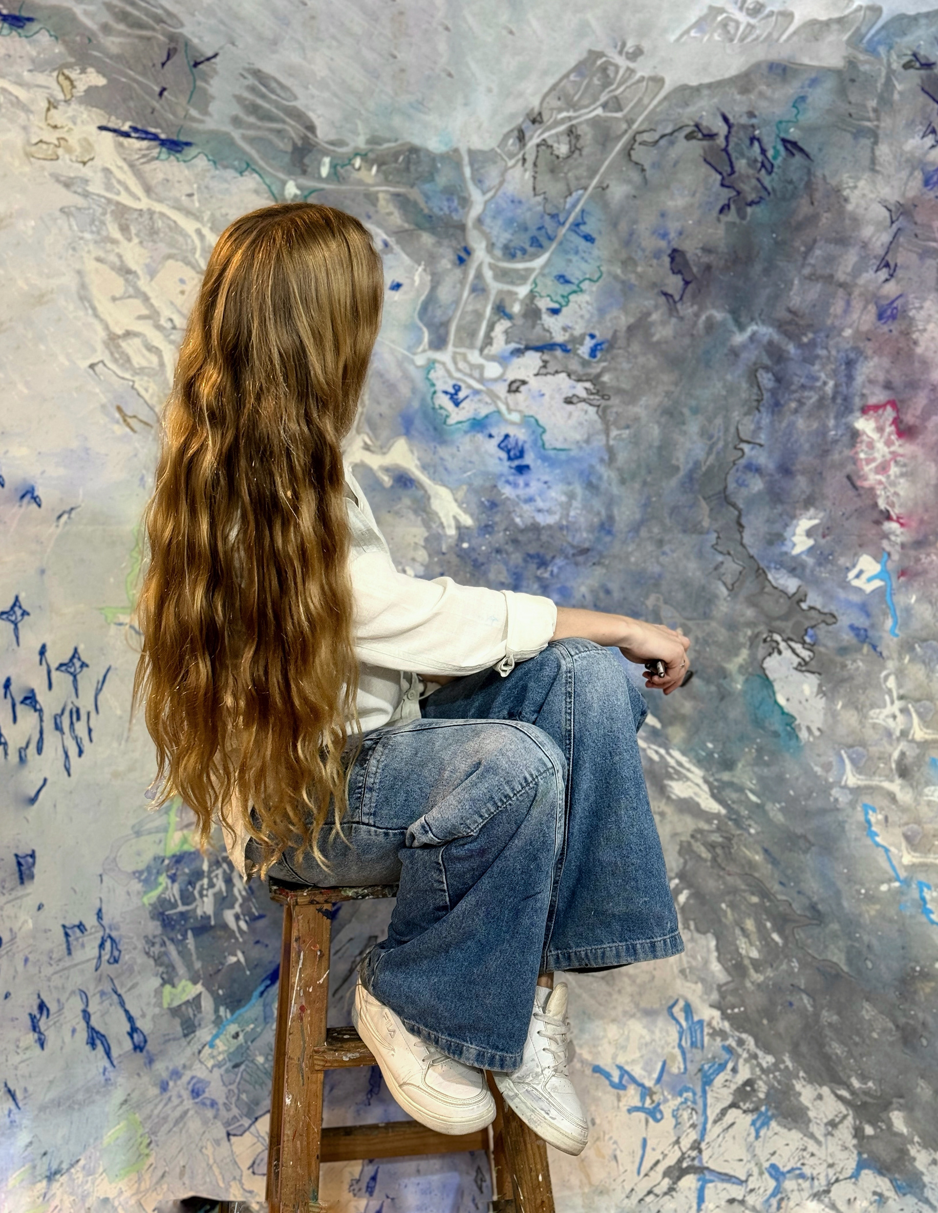 "rios de colores", proceso creativo