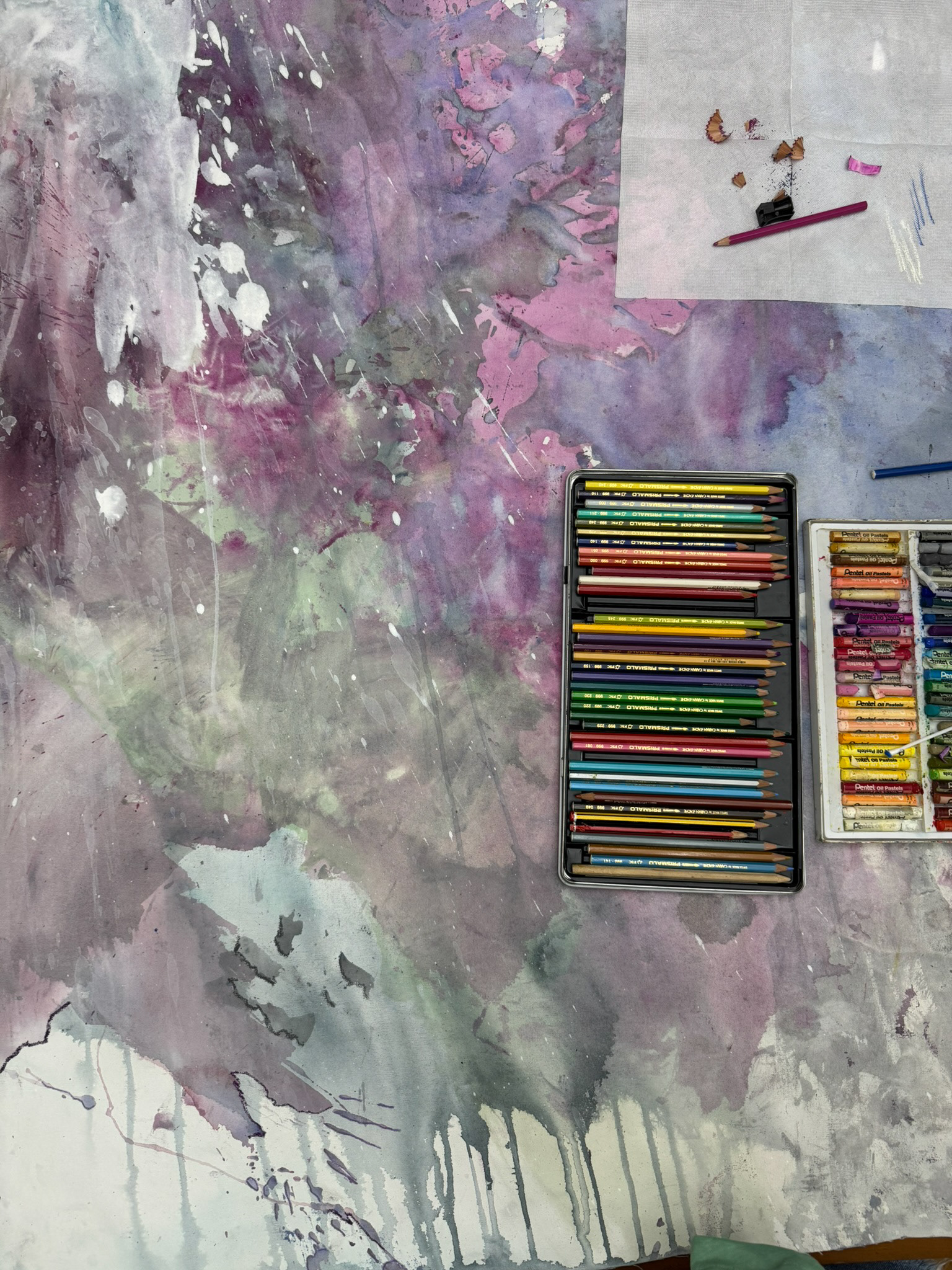 "Cascada a color" proceso creativo