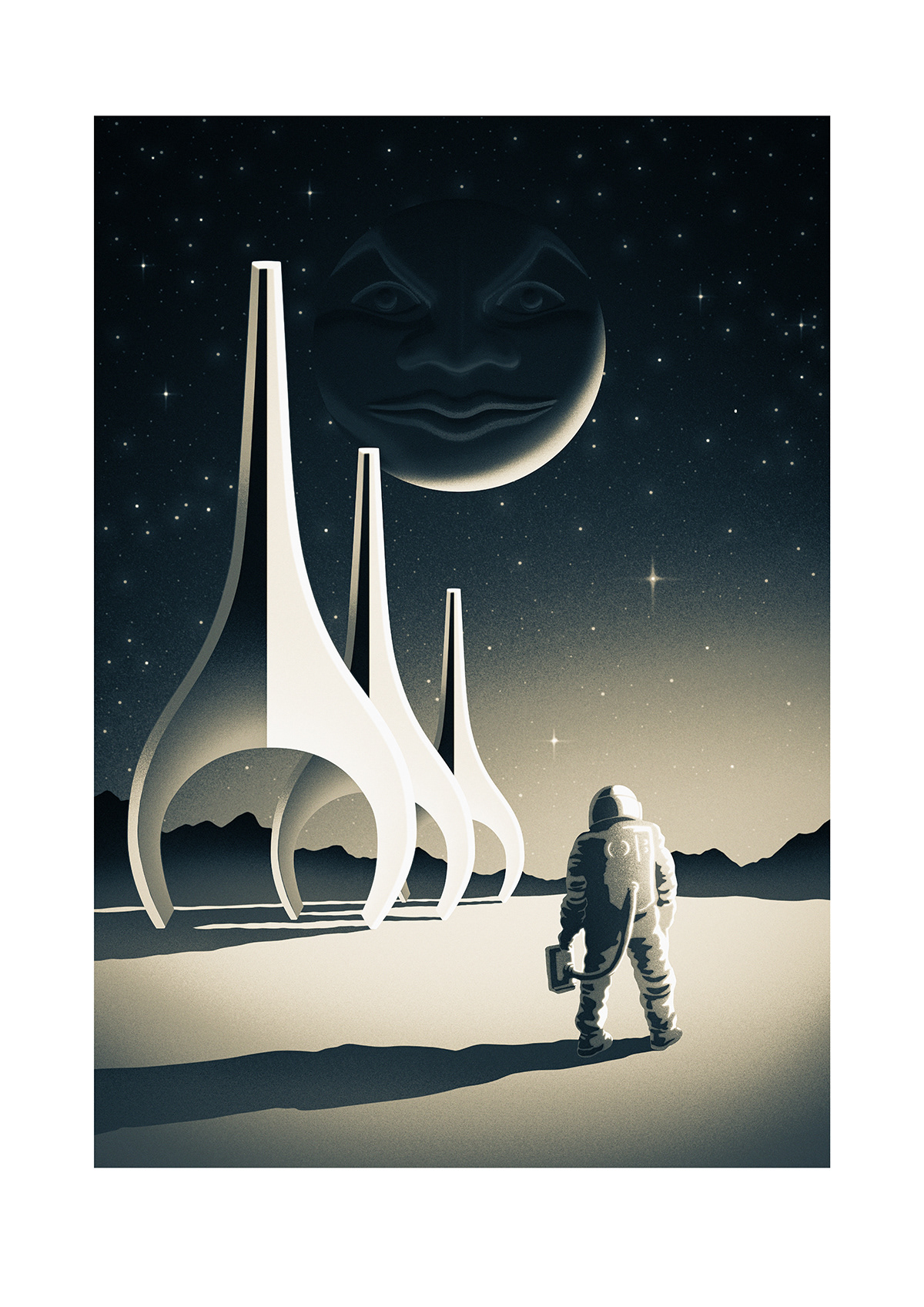 Sarpaneva Stardust limited edition poster. 20 pieces were made, just as the watches.