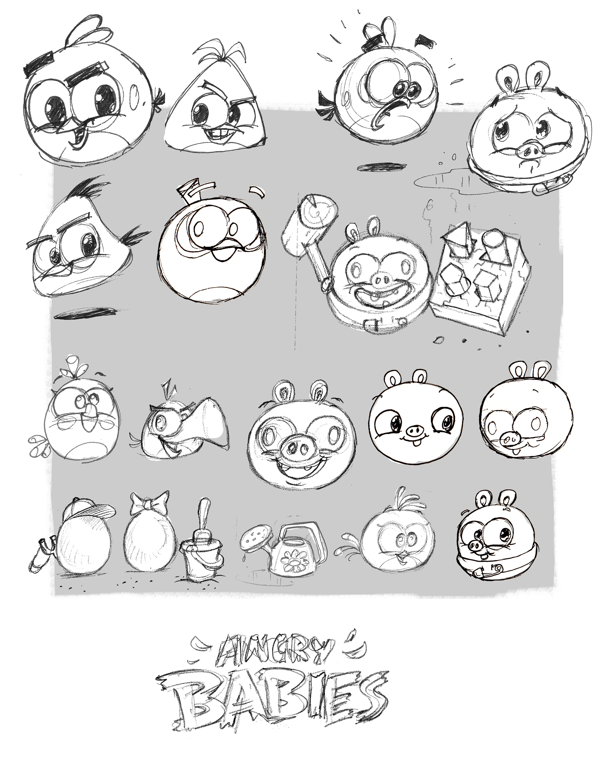 Some cutesy birdies. Not all designs are meant to fly.