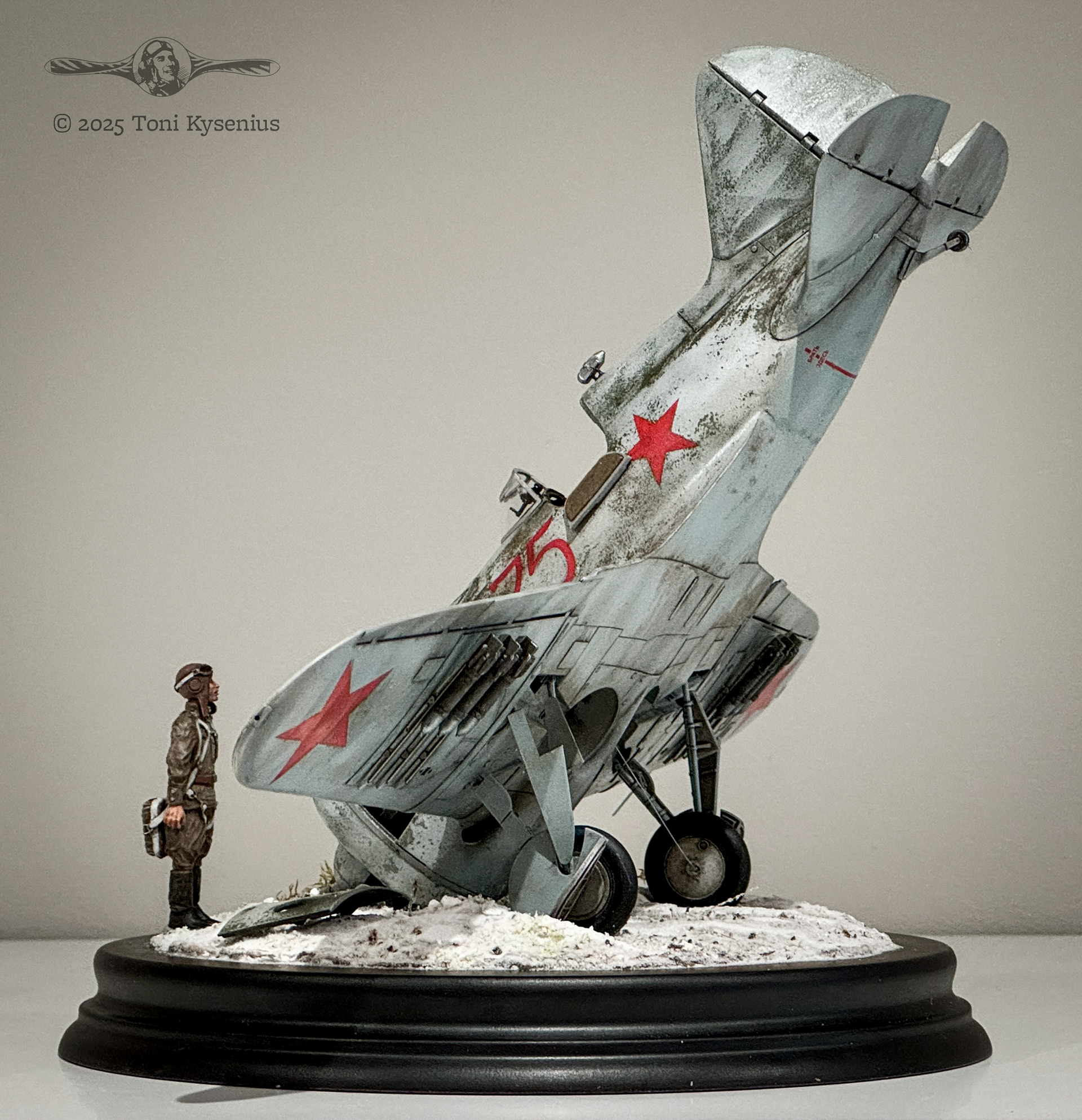 I-16 crash landing vignette in 1:32 scale