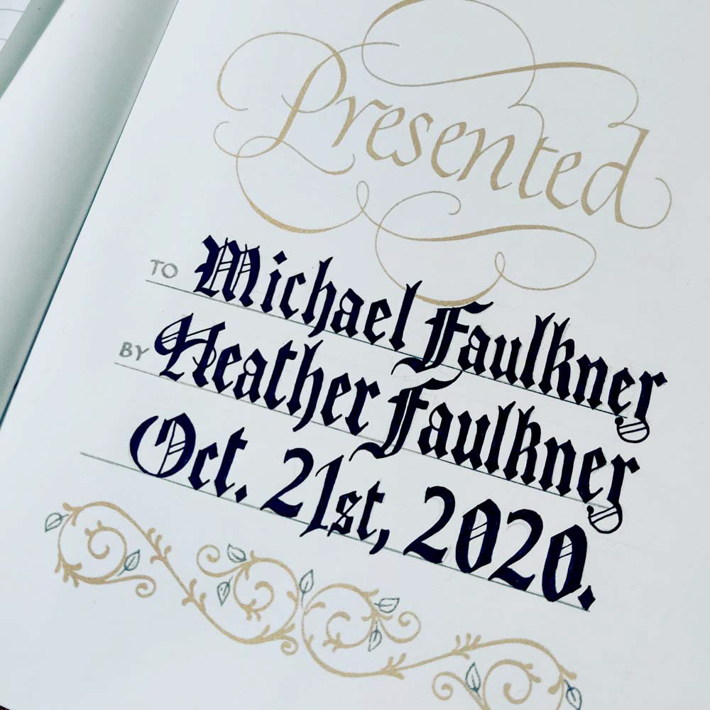 Handwritten Blackletter