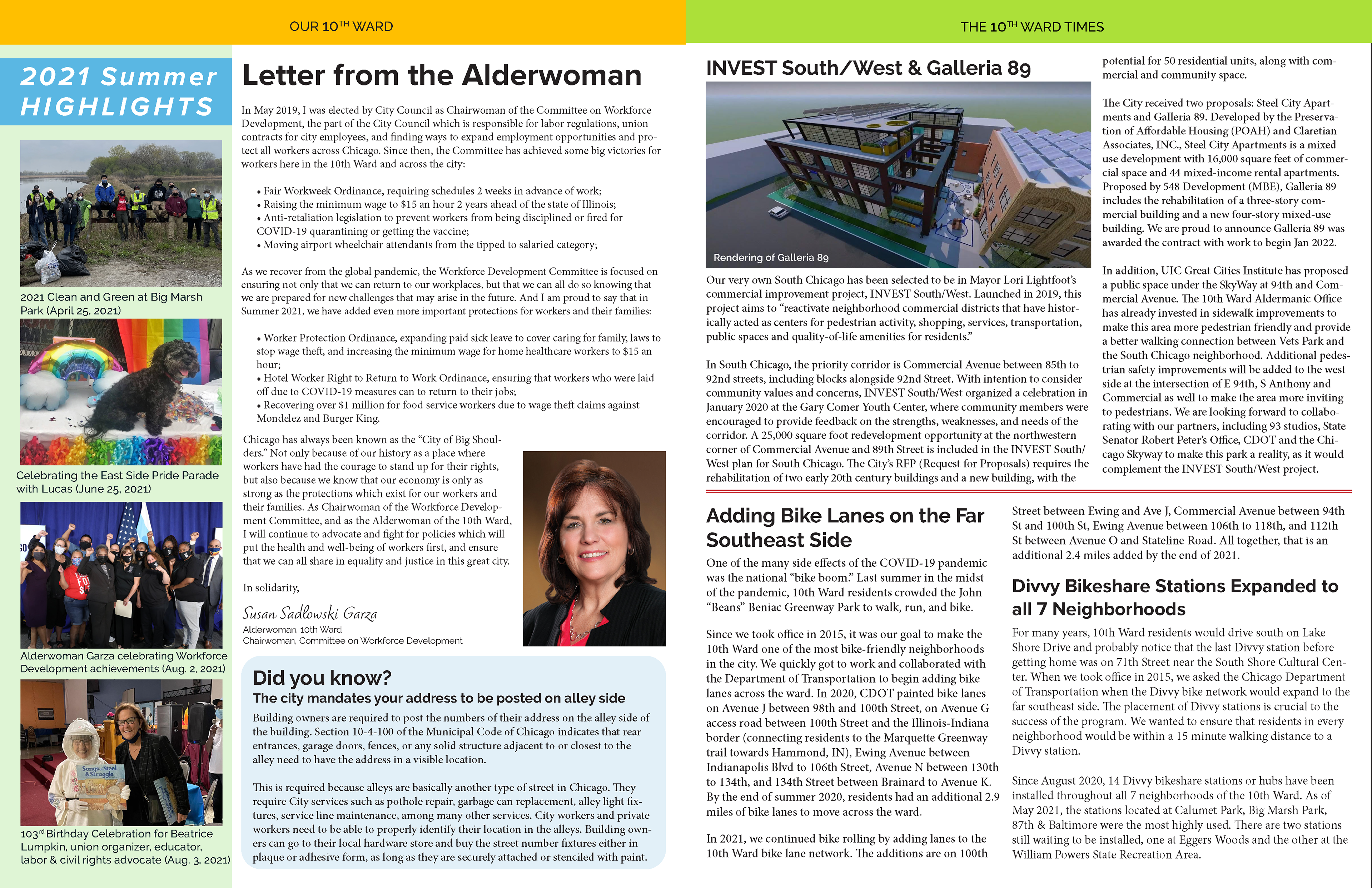 2021 Newsletter - Interior