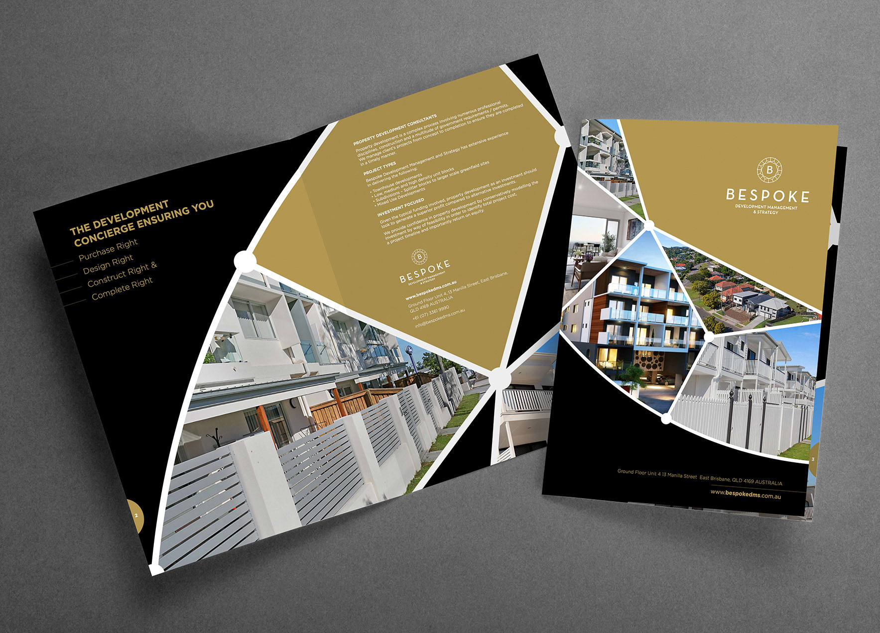 identity design, corporate templates, company style, set of booklets, blank white folding paper flyer