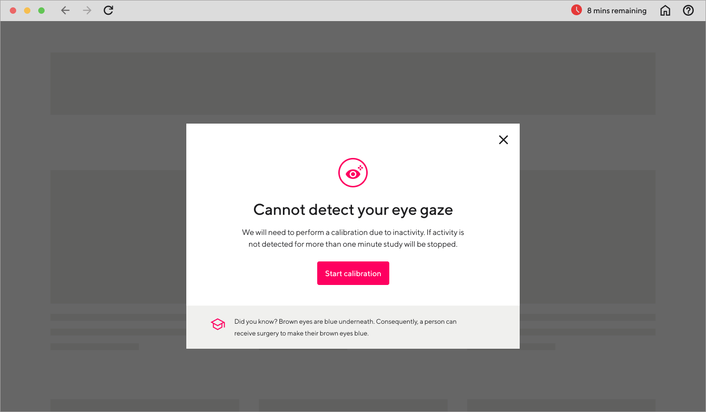 Error dialog