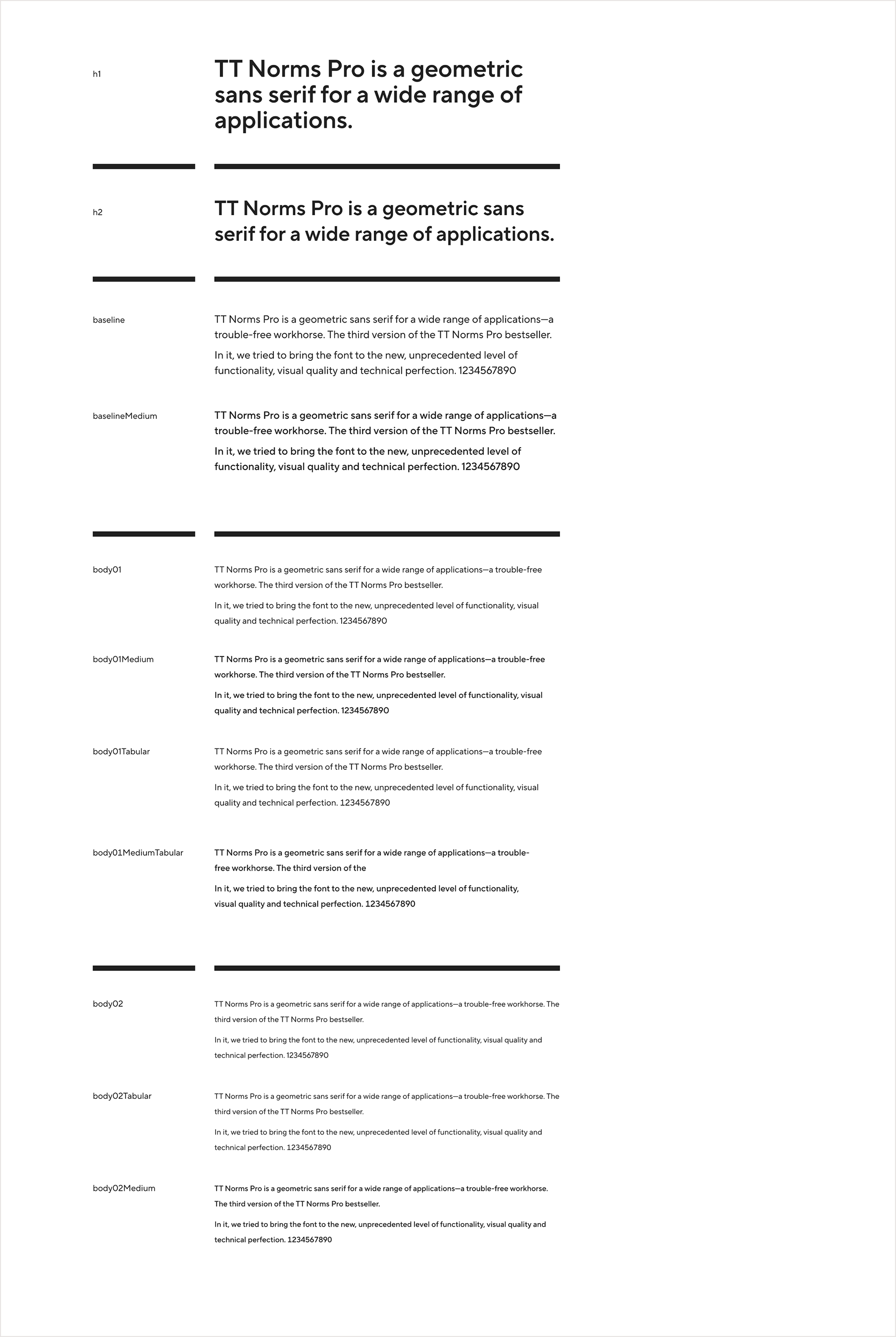 Text styles