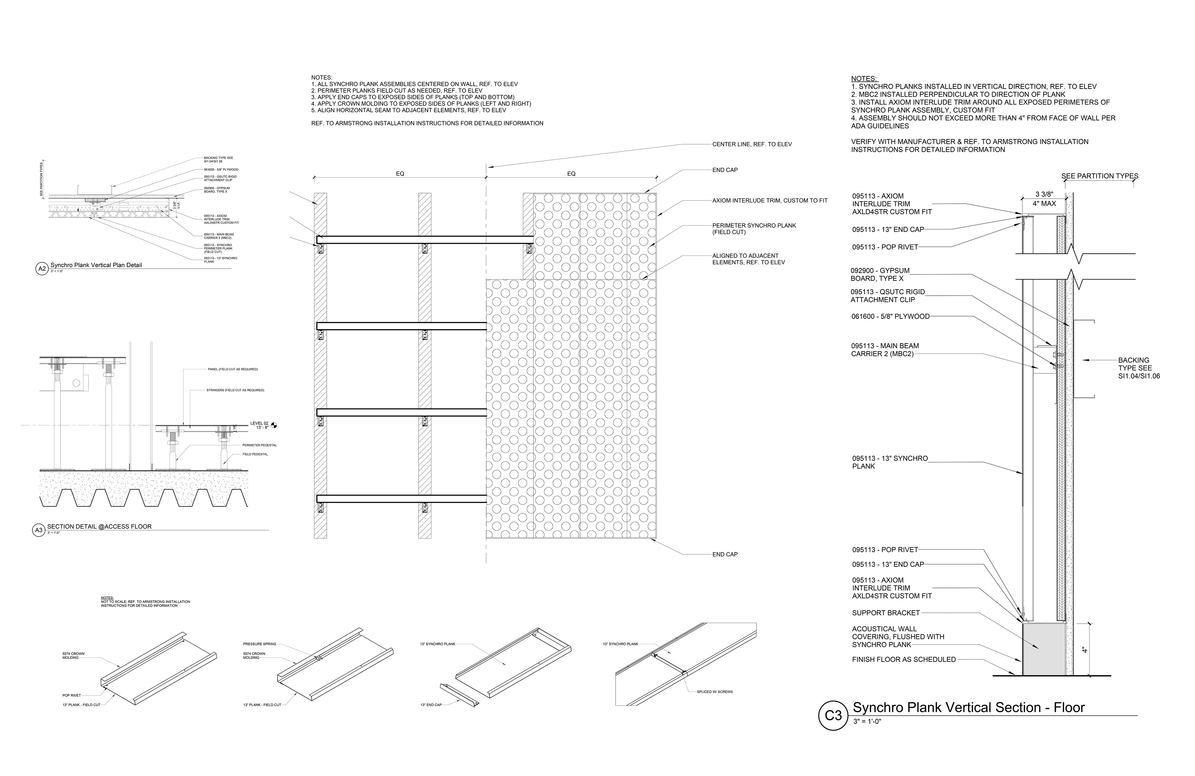 Interior Details | Acoustic Wall Panel | Access Floor