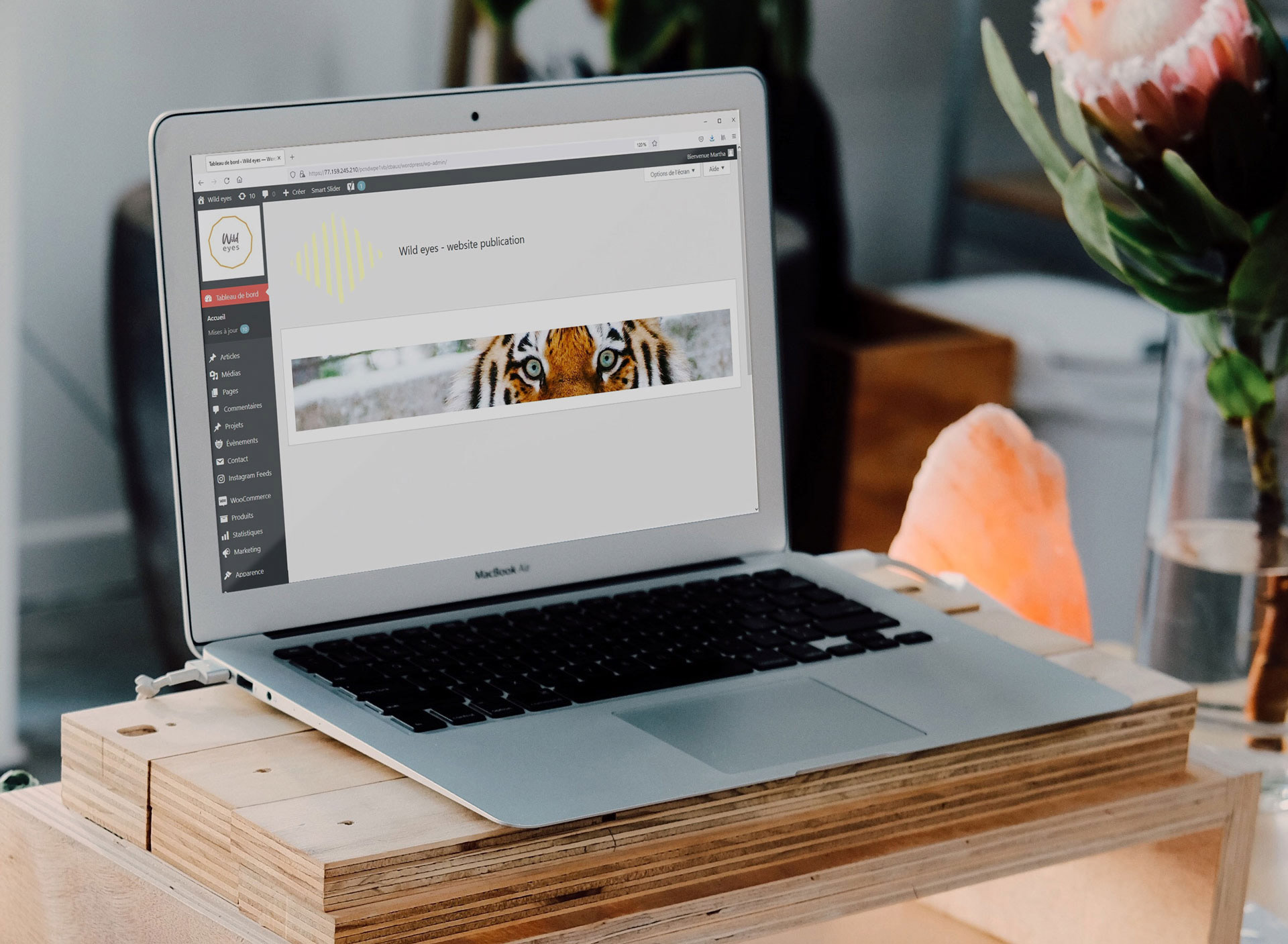 Tableau de bord WordPress personnalisé