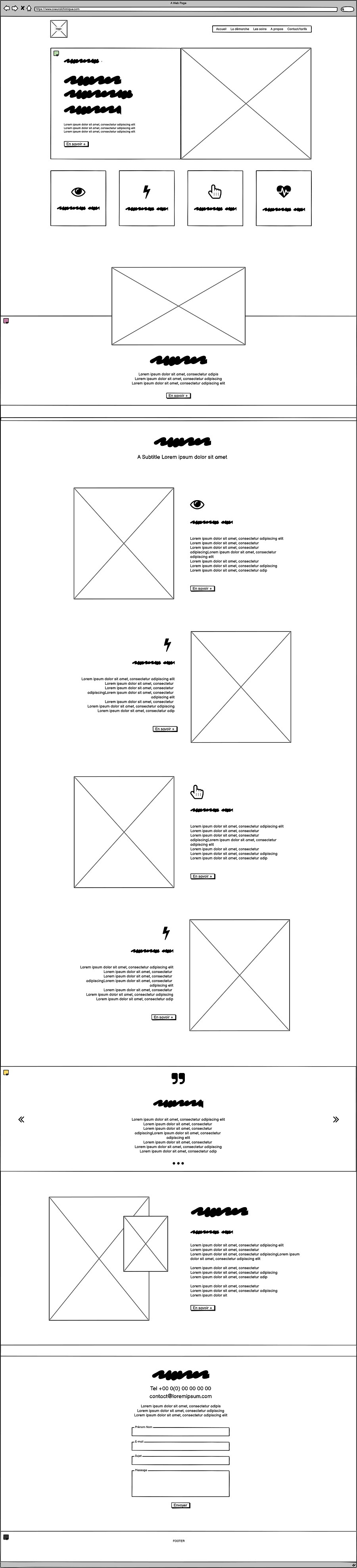 Wireframe - Homepage