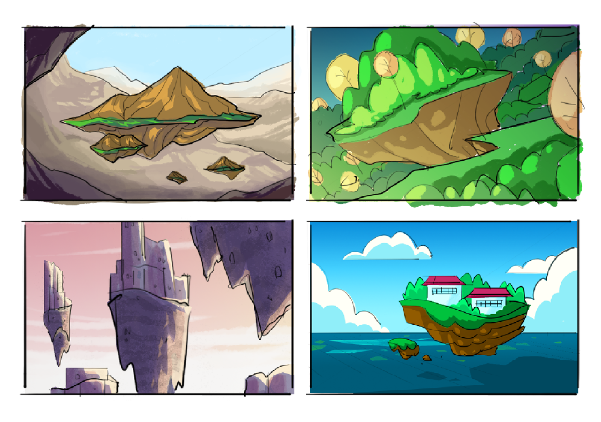 Personal Art - Floating Island concept exploration