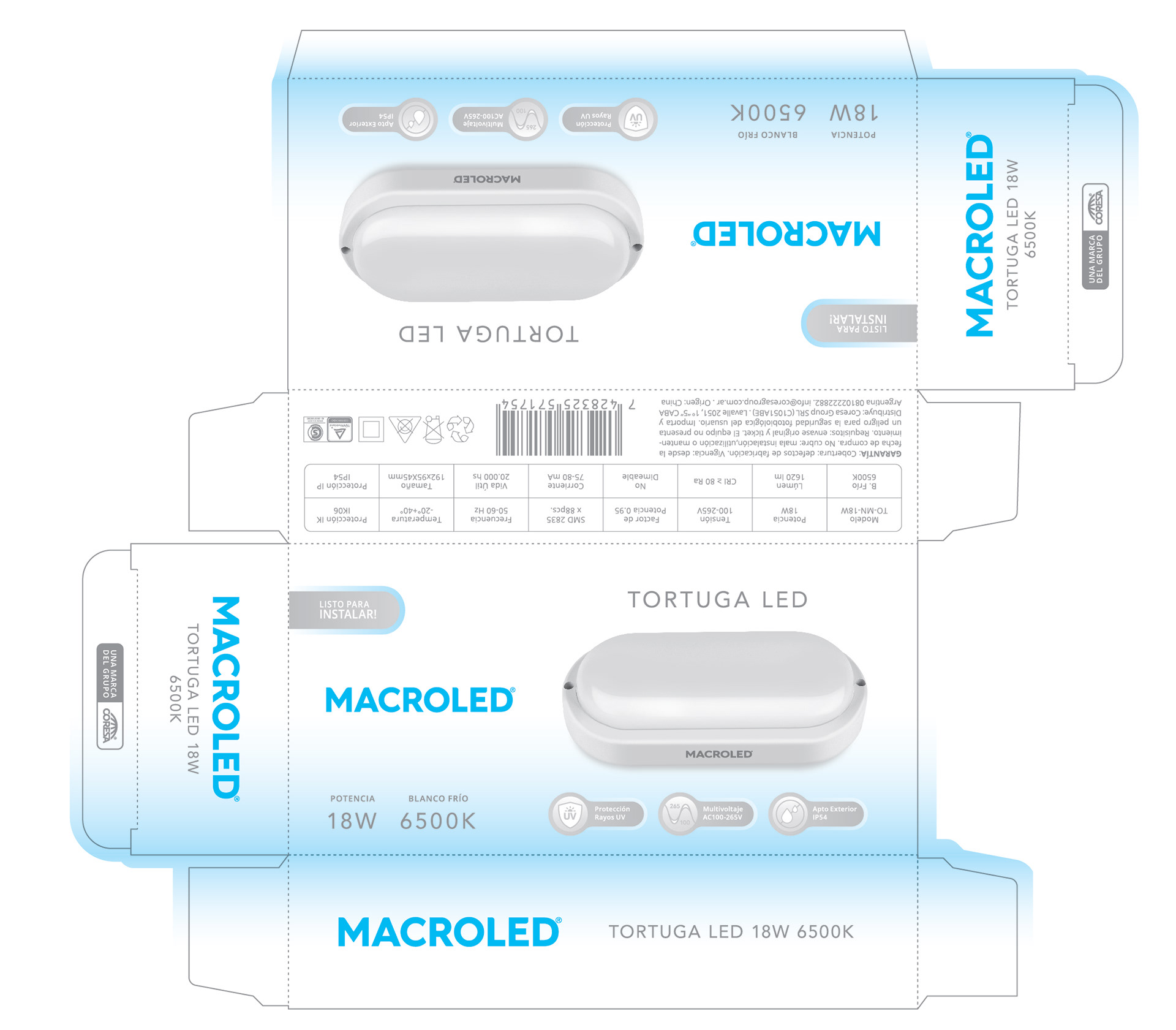 Pack producto Macroled