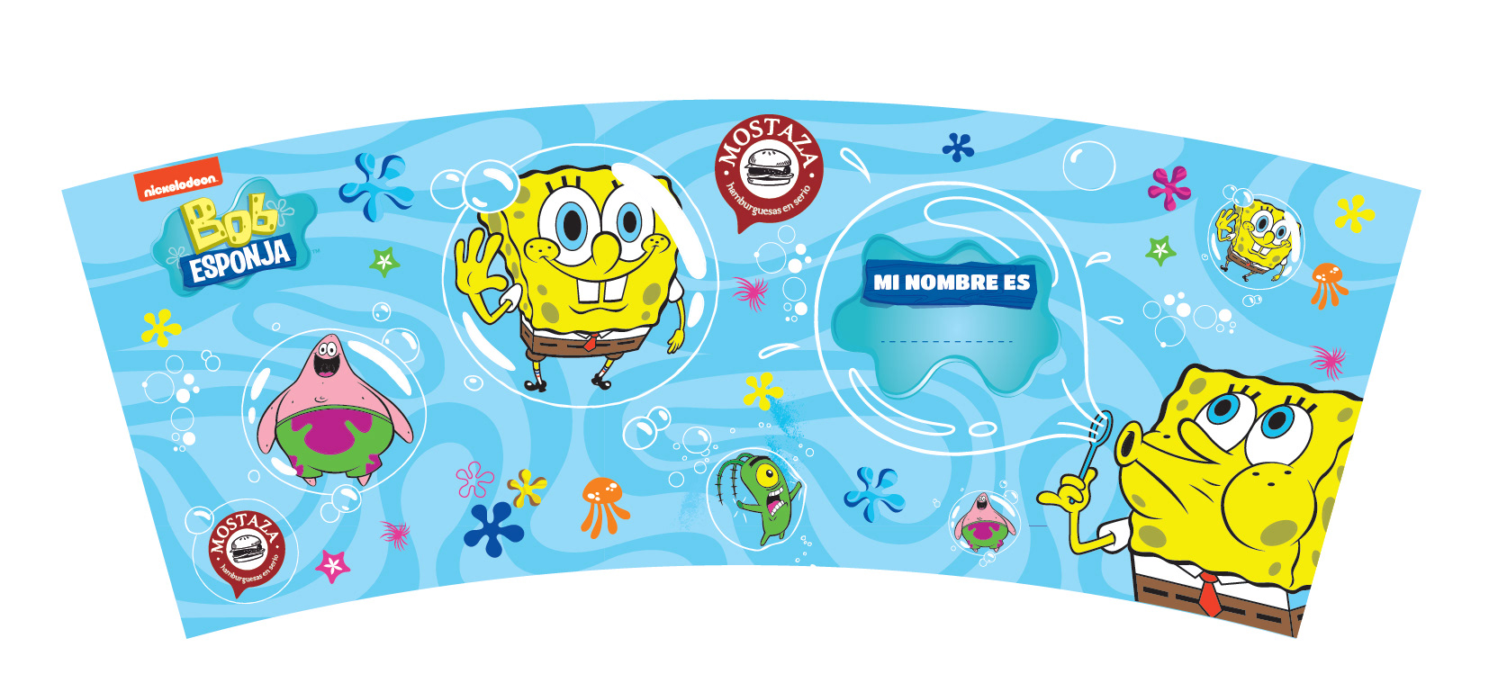 Pack Vaso Colección Bob Esponja