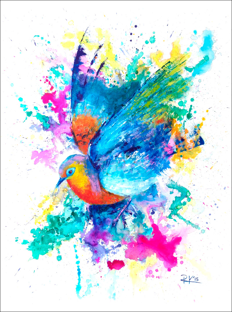 “No se nos otorgará la libertad externa más que en la medida exacta en que hayamos sabido, en un momento determinado, desarrollar nuestra libertad interna” Tinta y óleo sobre tela | 60cm x 80cm | 2015