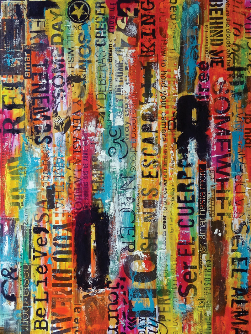 “08, justo equilibrio” Técnica mixta sobre tela | 60cm x 80cm | 2015