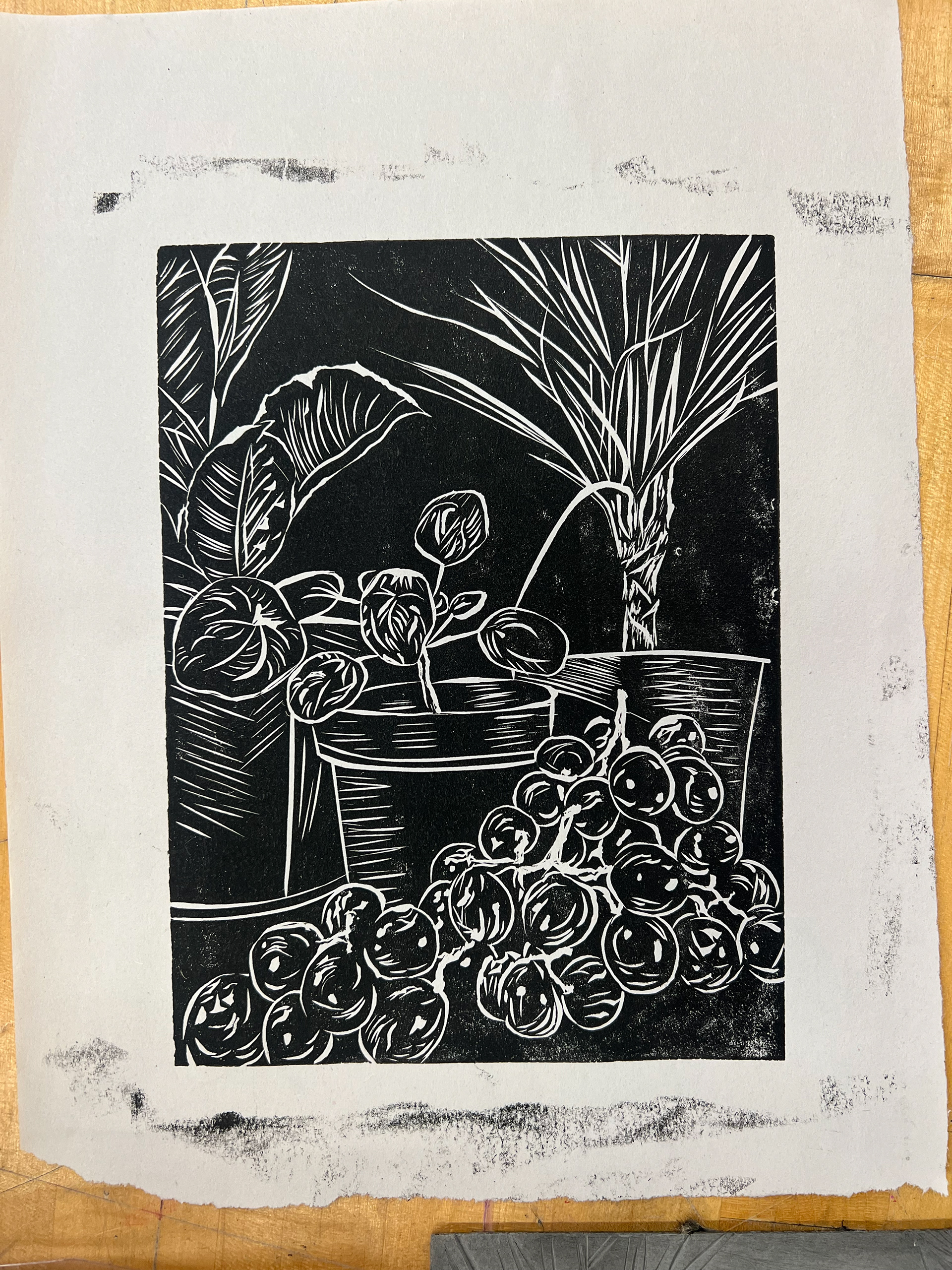 Linoblock Print 6"x8"