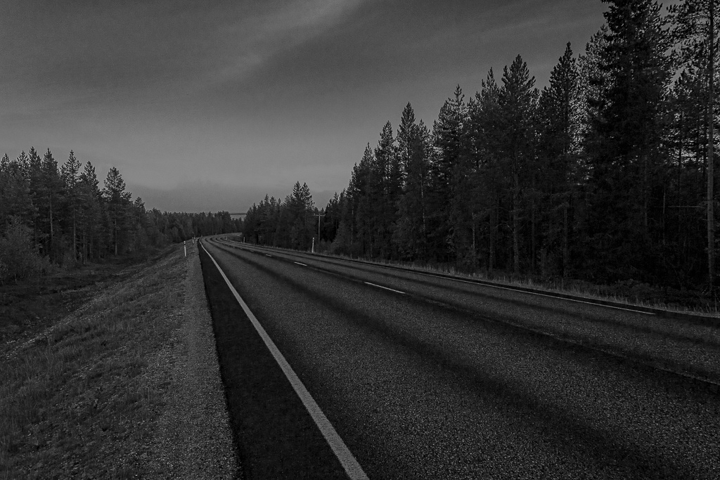 Carretera solitaria Finlandia