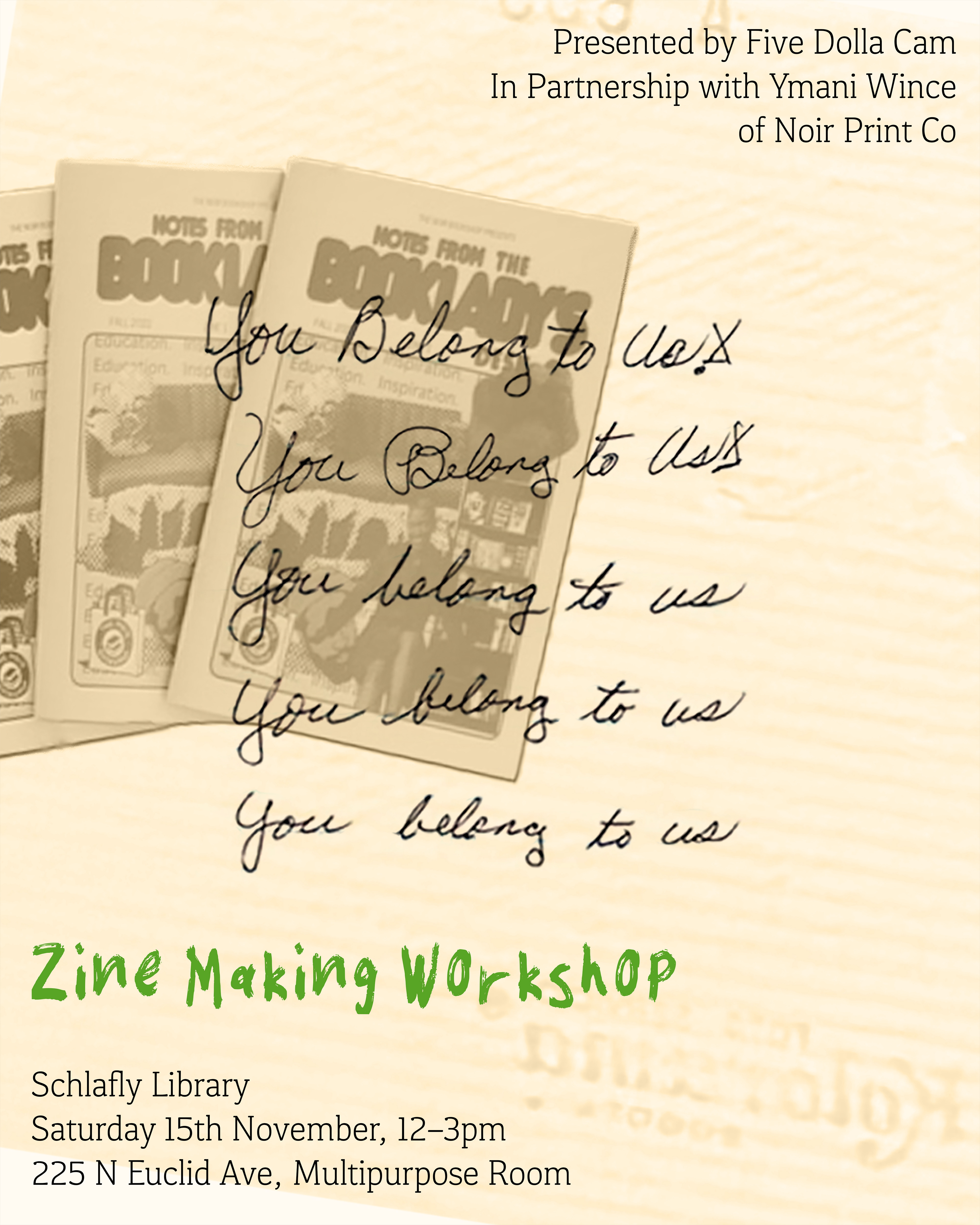 Flyer designed by Malik Fabian-Mahmud