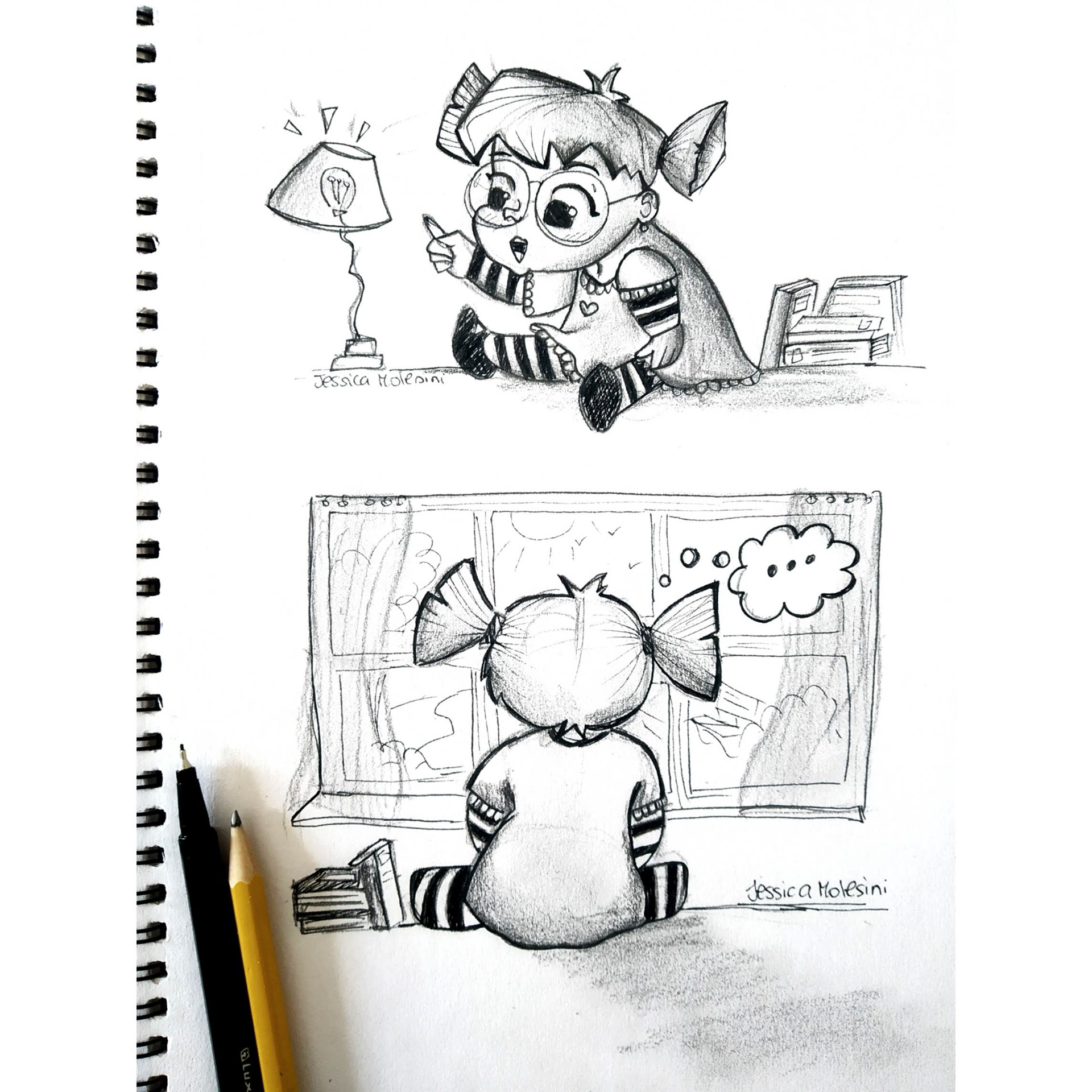 Tracing by pen and lineart
