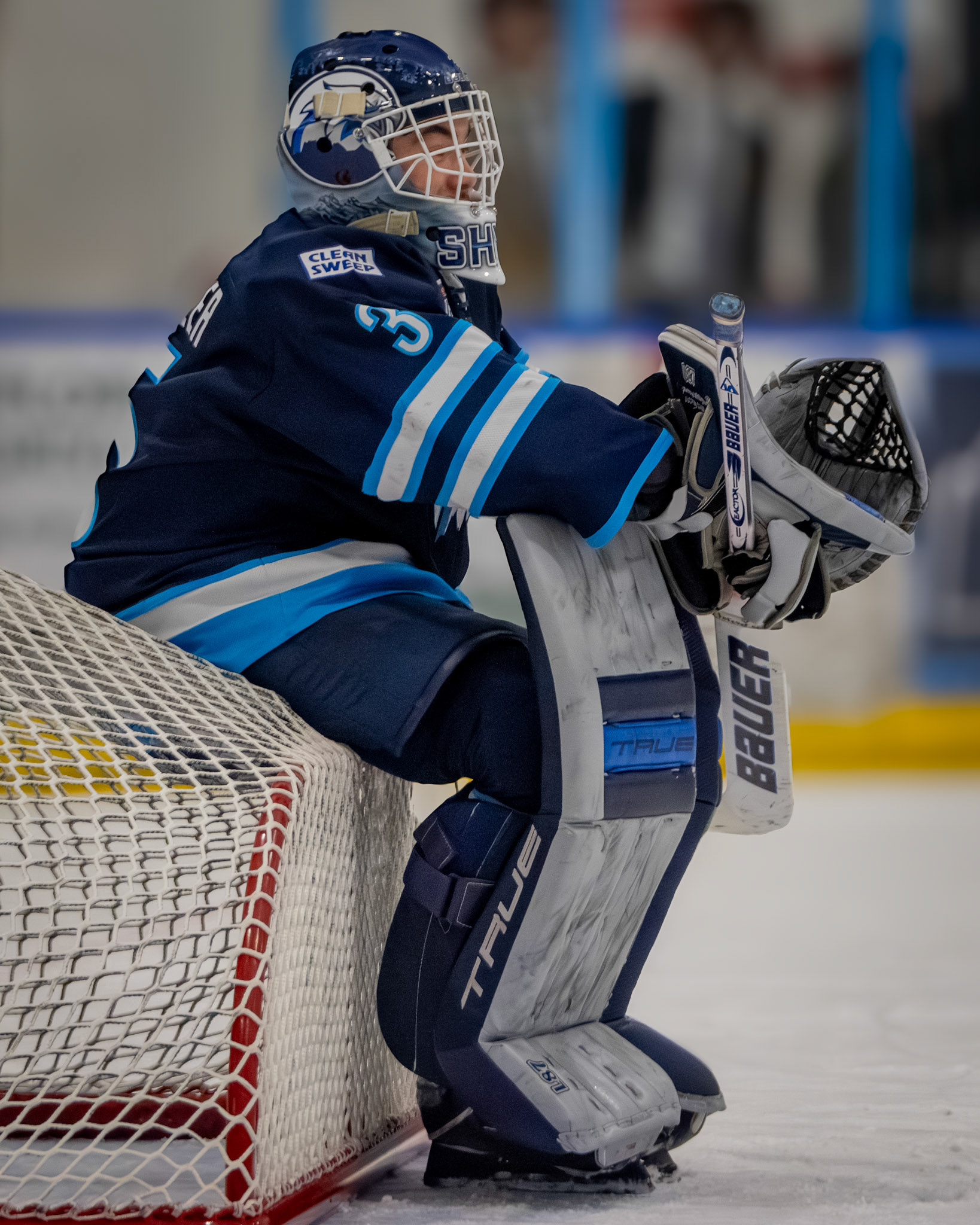 Canmore Eagles - AJHL Playoffs 2025-26 - #35 Alex Scheiwiller AKA "SHYY"