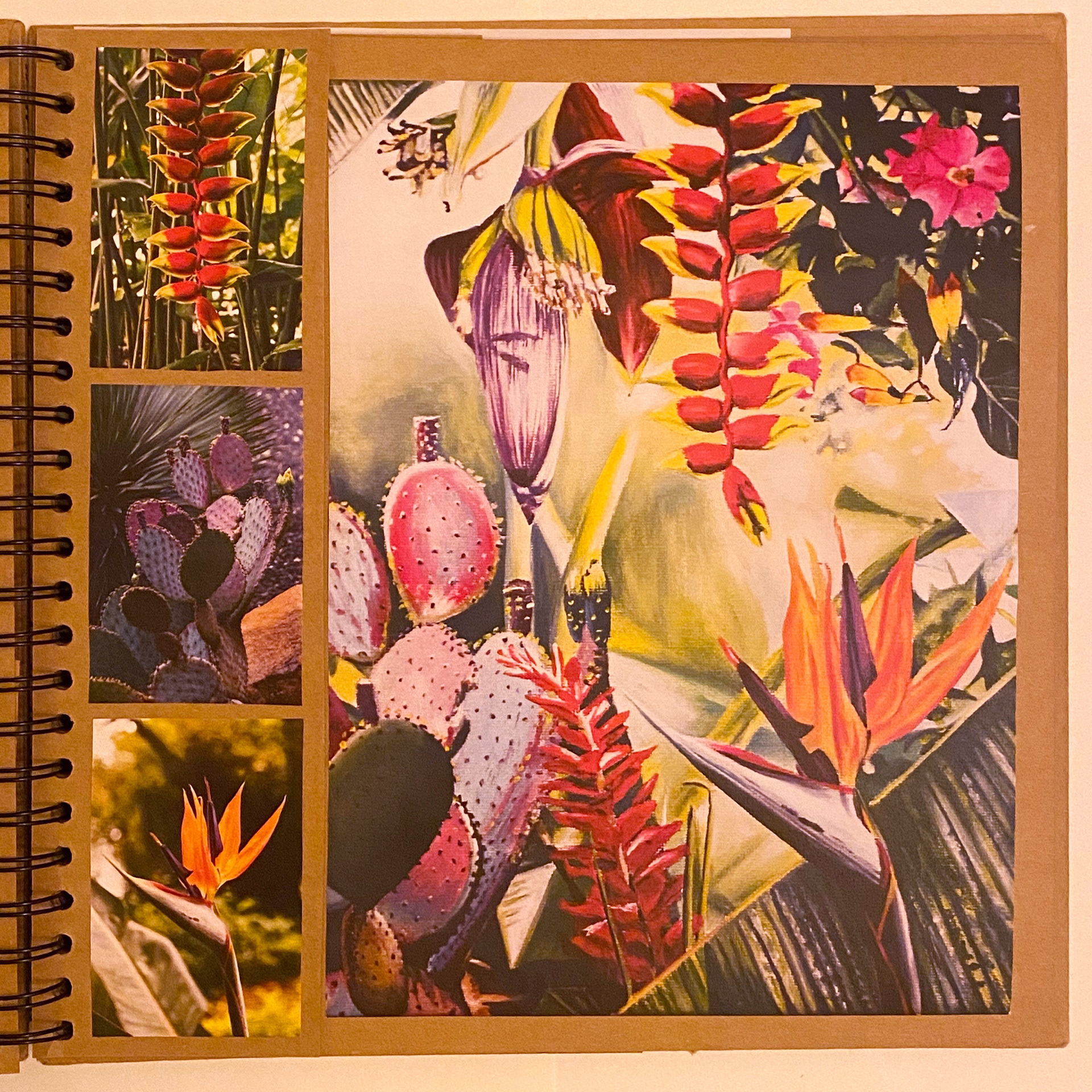 Oil painting inspired by Marianne North