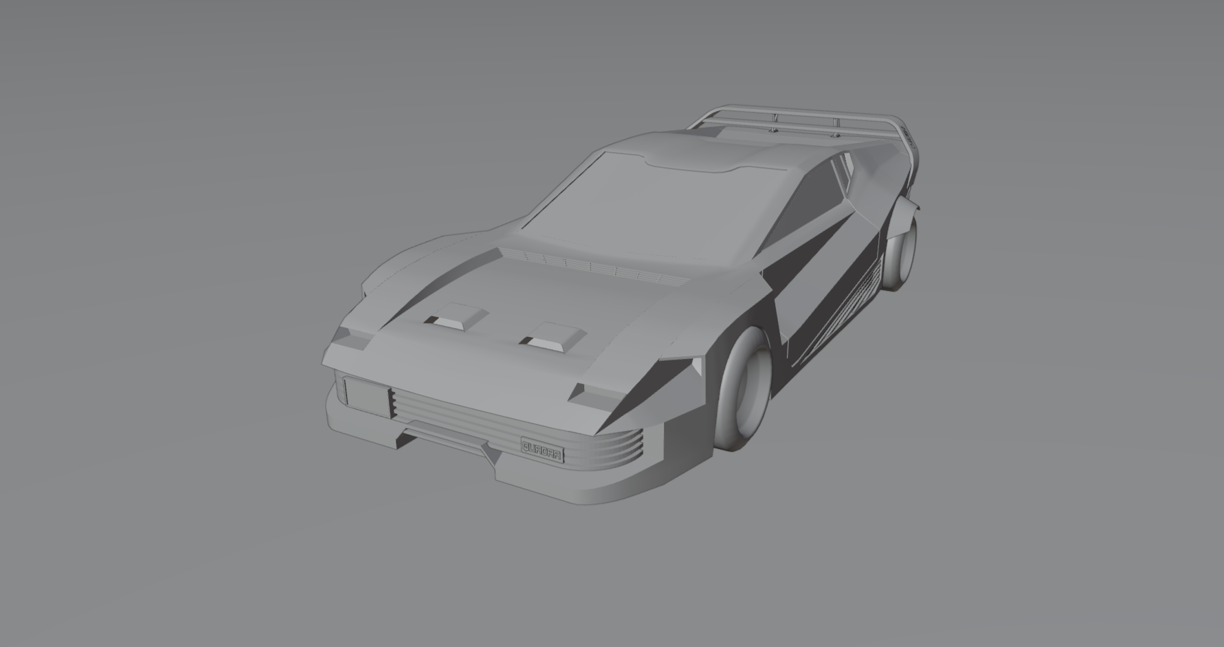 Clay render front