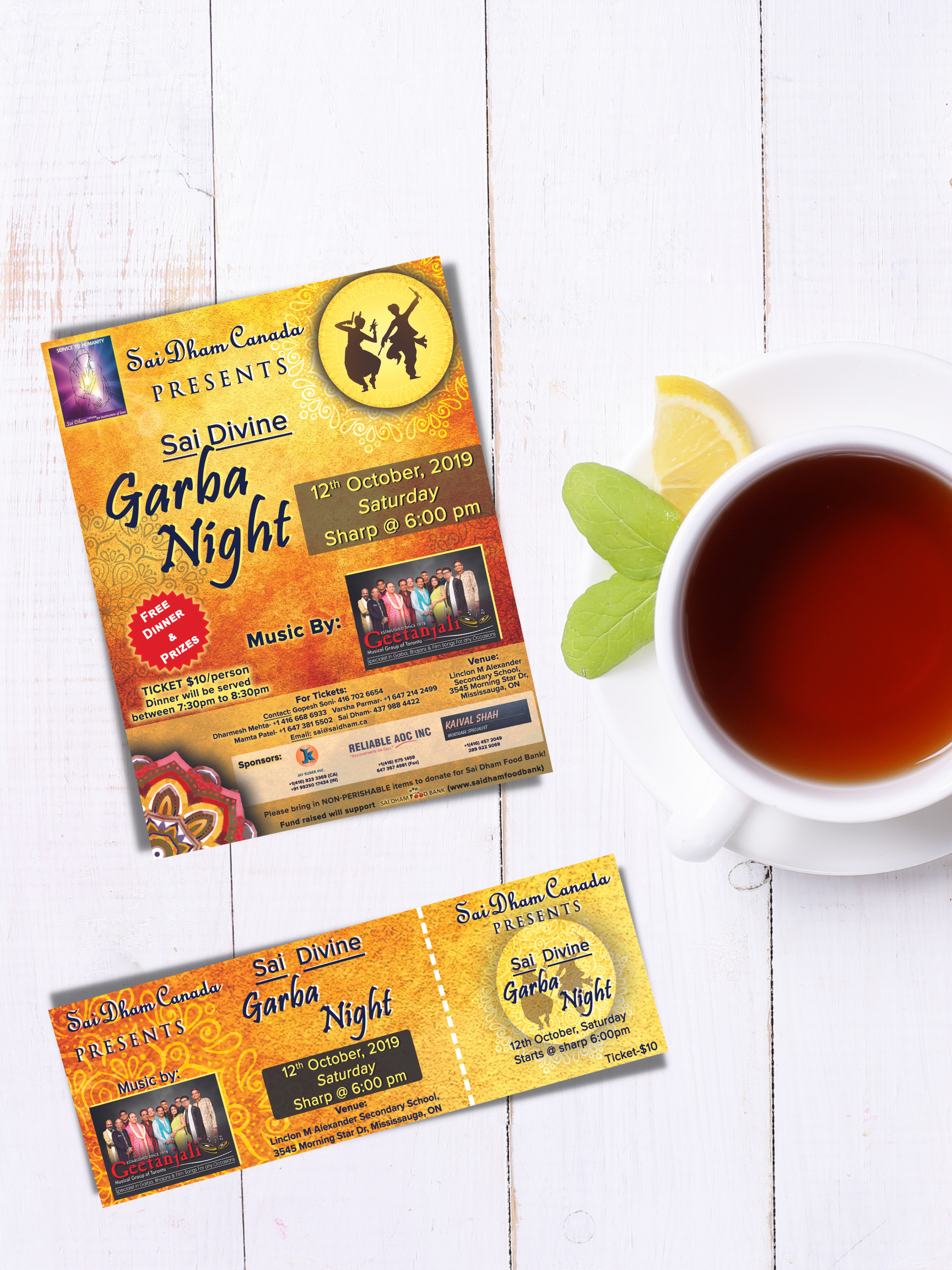 EVENT FLYER & TICKET