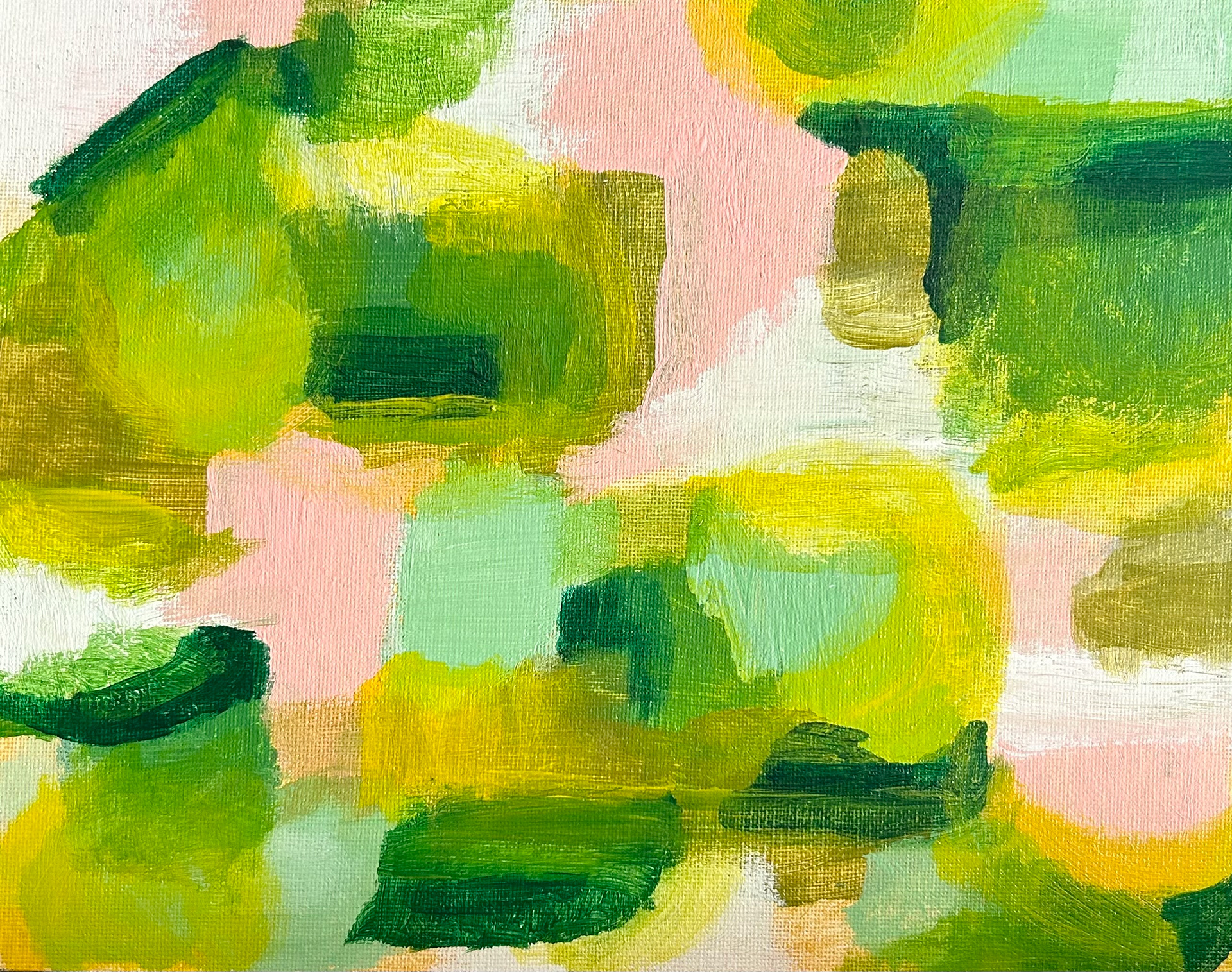 Aerial View, Acrylic on Canvas, 8 x 10 in.