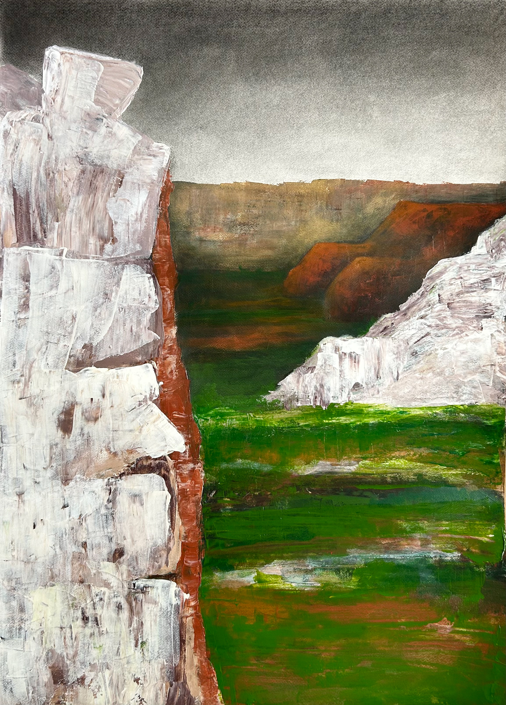 Palo Duro Canyon, Mixed Media on Paper, 30 x 22 in.