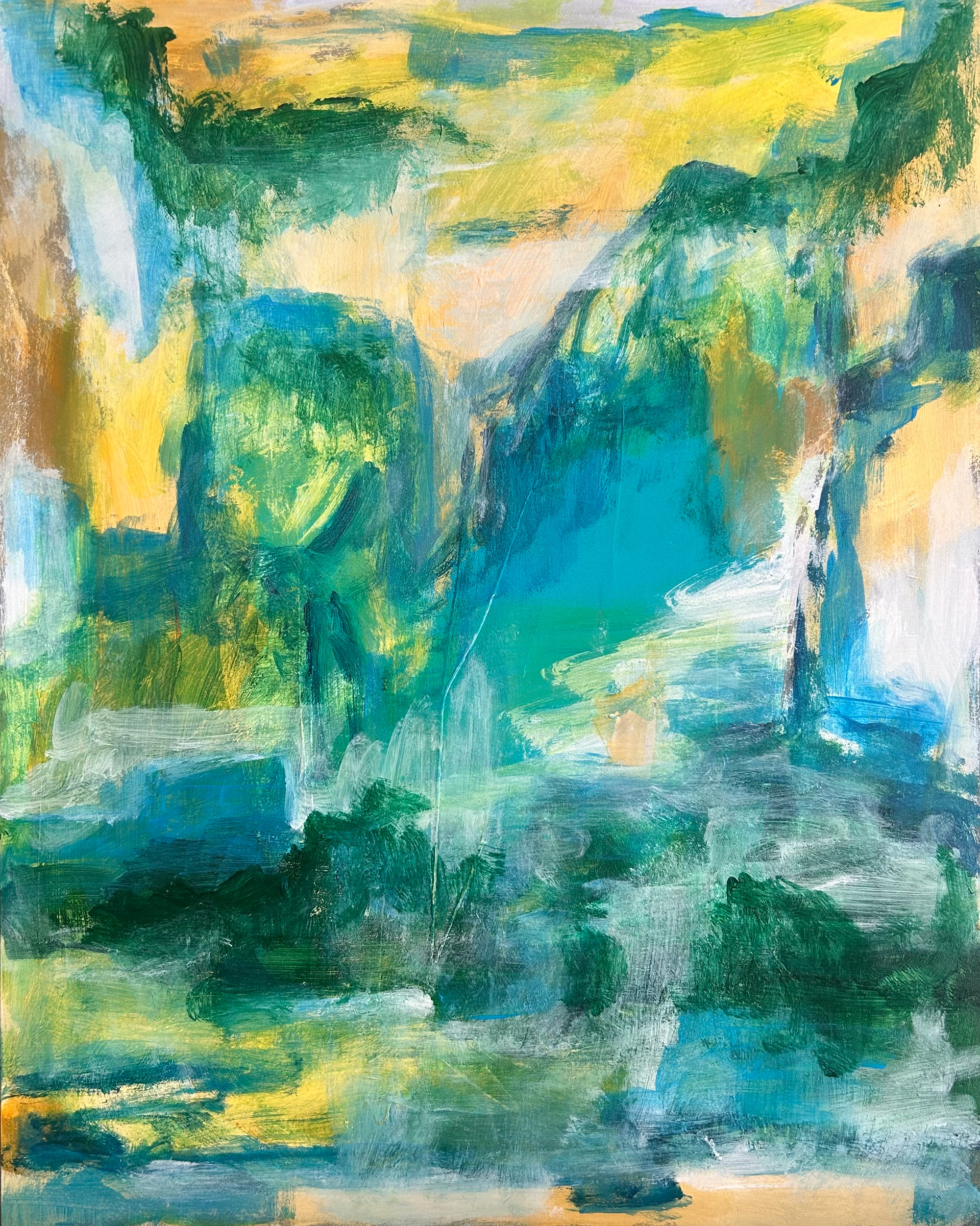 Spring/Summer, Acrylic on Panel, 16 x 20 in.