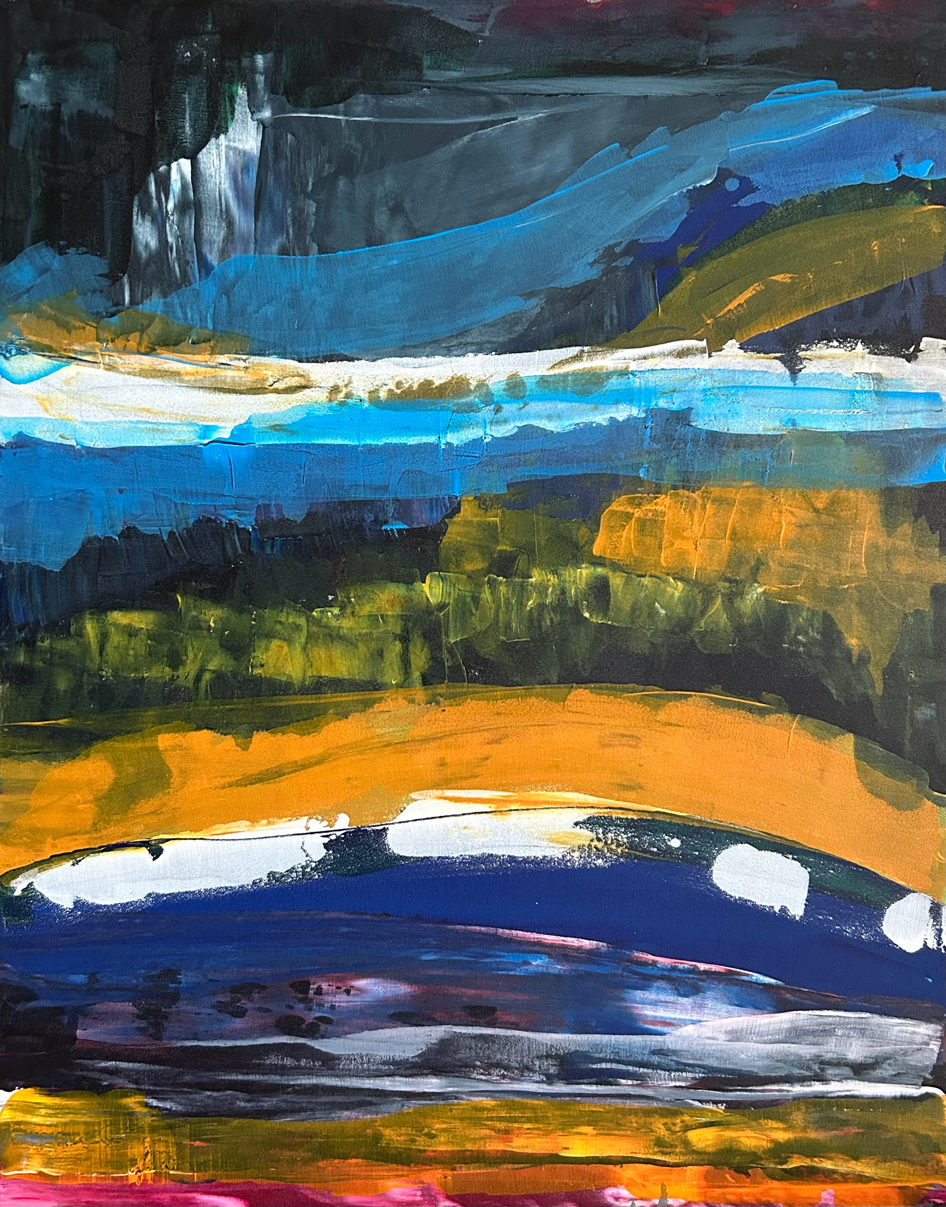 Palette 32, Acrylic on Board, 16 x 20 in.