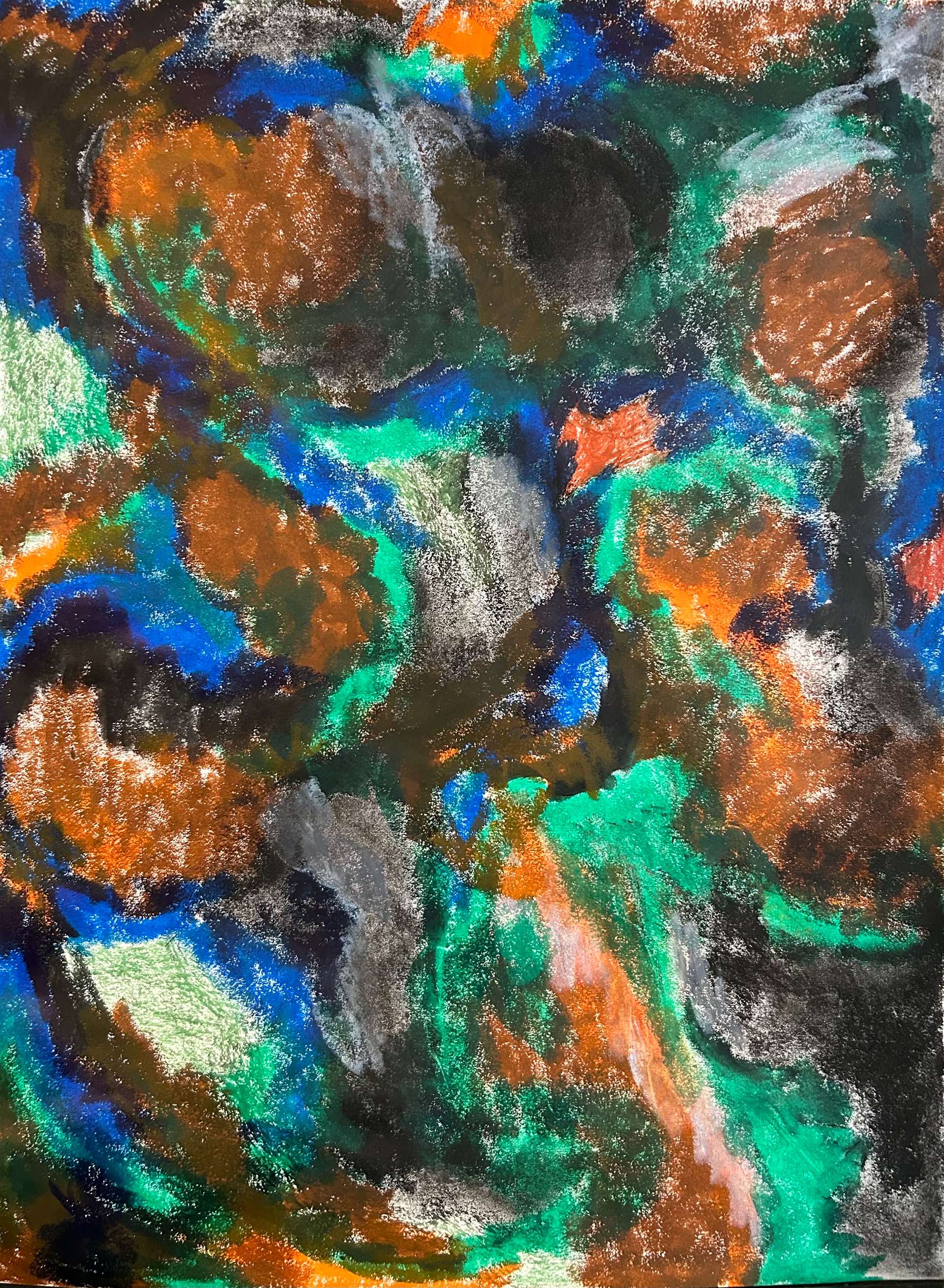 Freeform 2, Mixed Media on Paper, 18 x 24 in. 